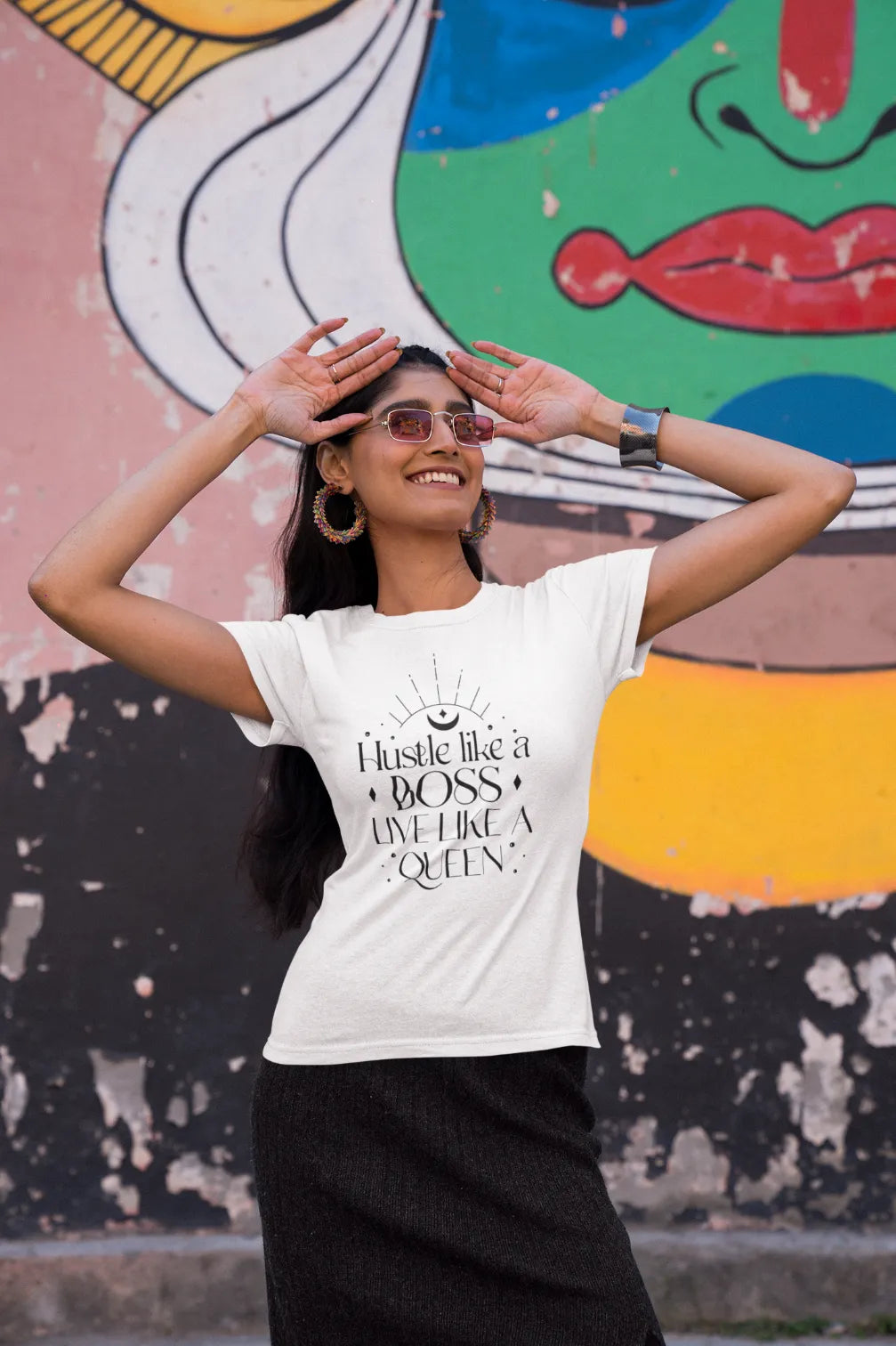 Hustle like a boss live like a queen