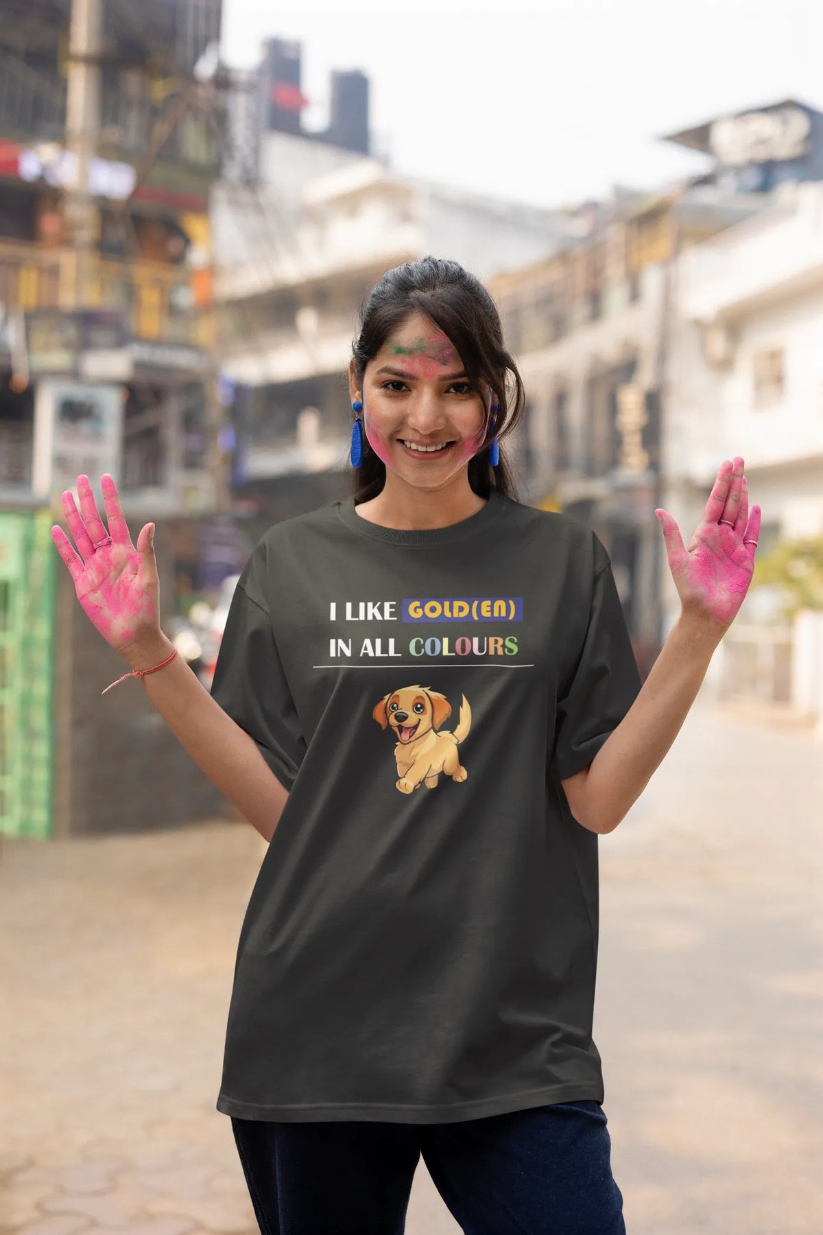 I like Golden in all colours Oversized T-Shirt