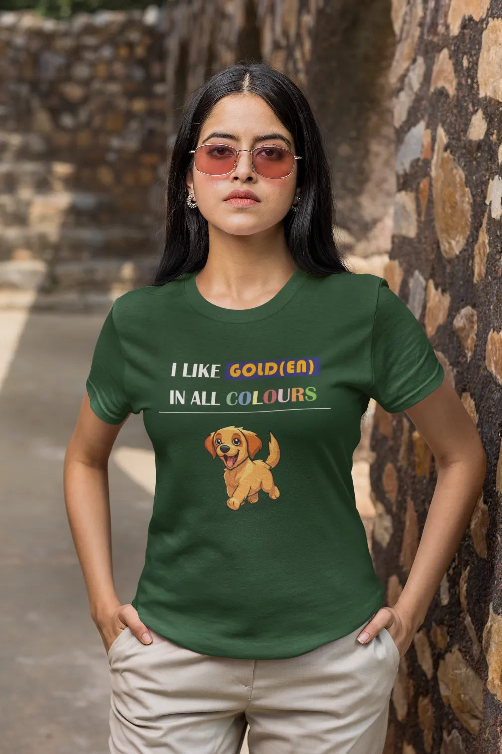 Ik vind het T-shirt in alle kleuren van Golden mooi.