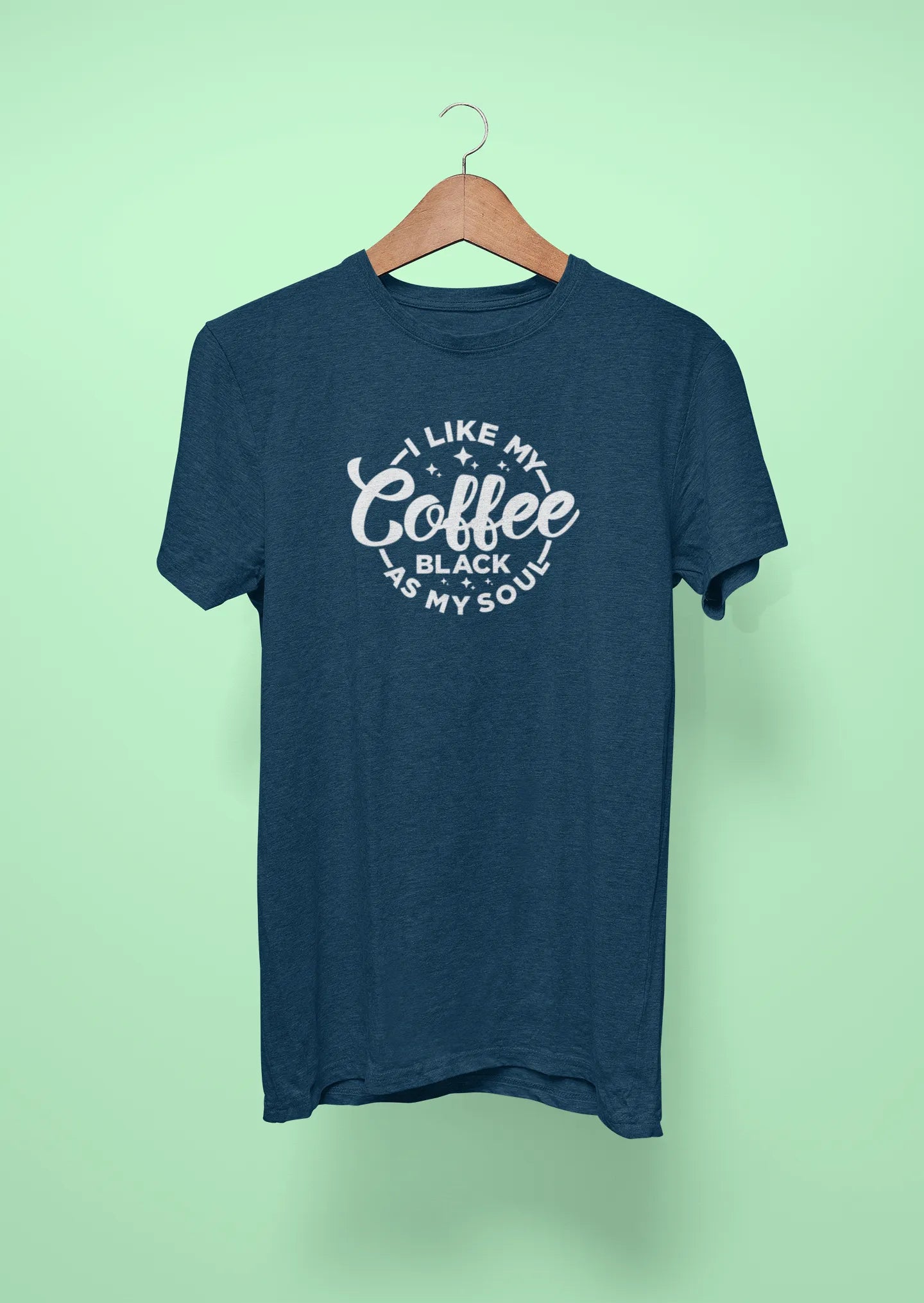 i like my coffee black as my soul navy blue