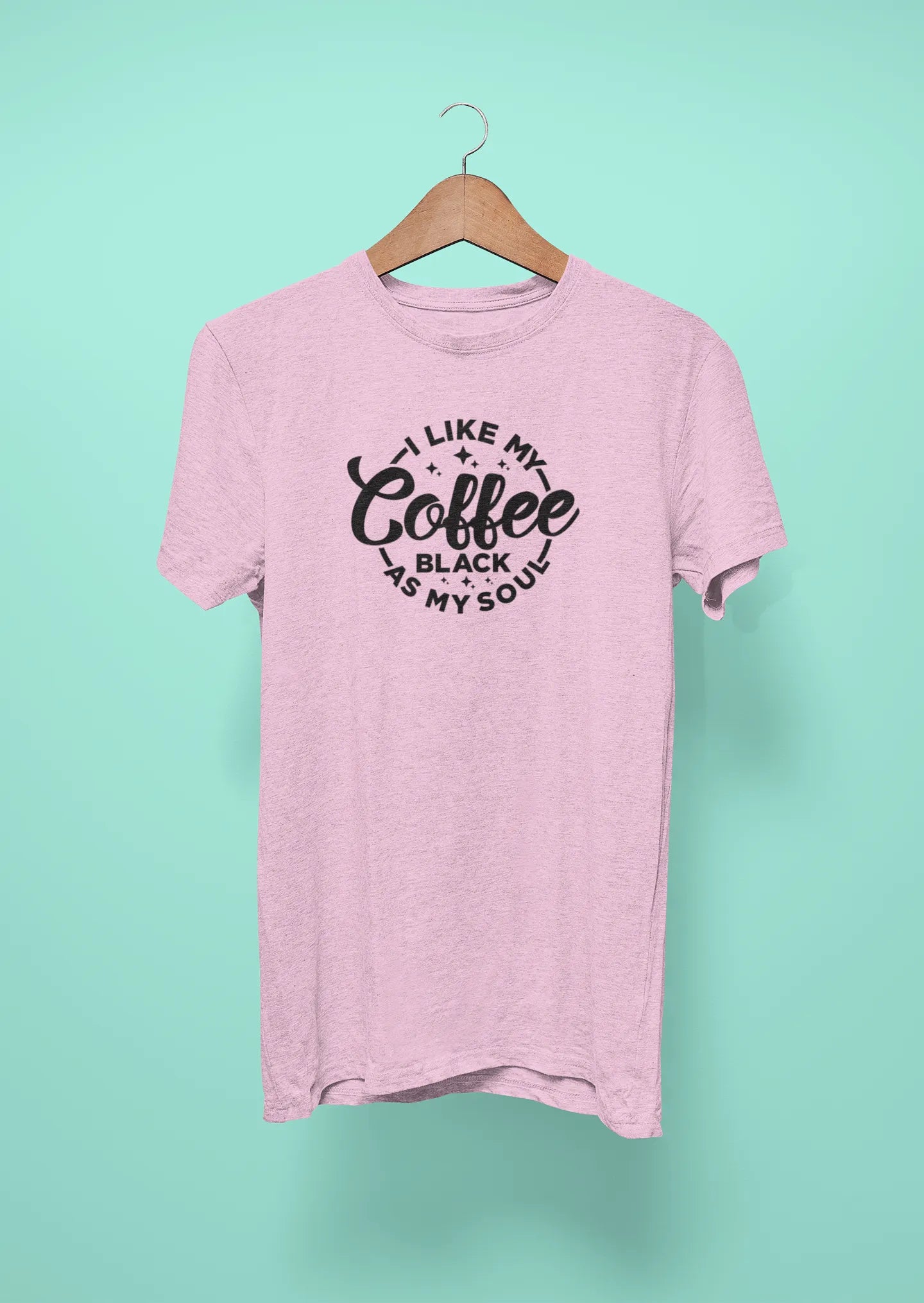 i like my coffee black as my soul pink