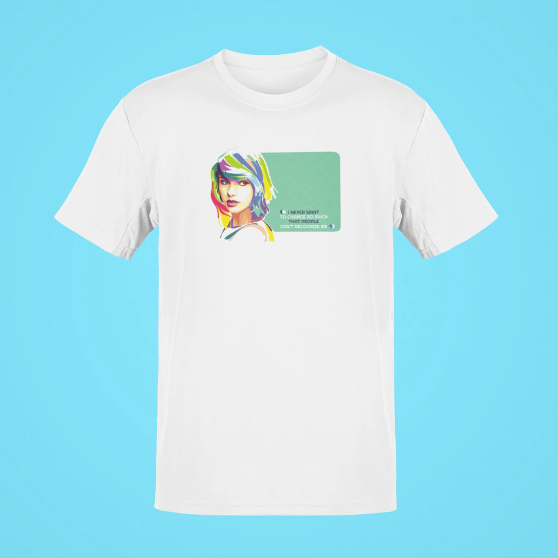 i never want to change so much that people cant recognize me oversized t shirt rose