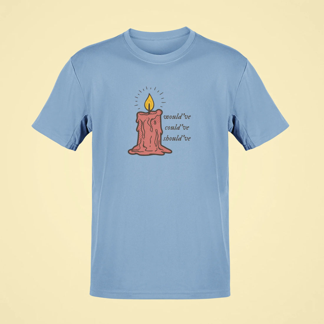 i wouldve i couldve i shouldve oversized t shirt baby blue