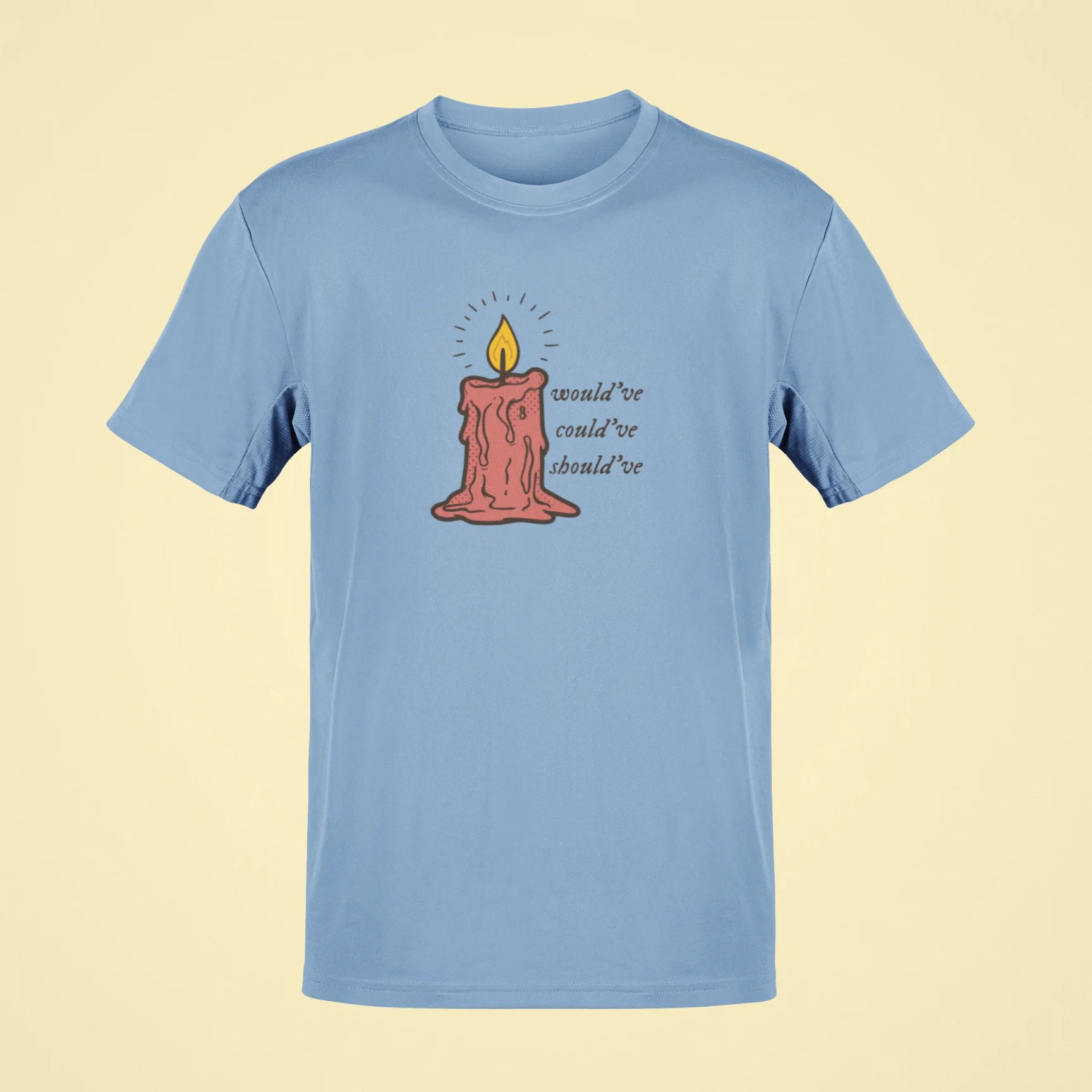 i wouldve i couldve i shouldve oversized t shirt baby blue