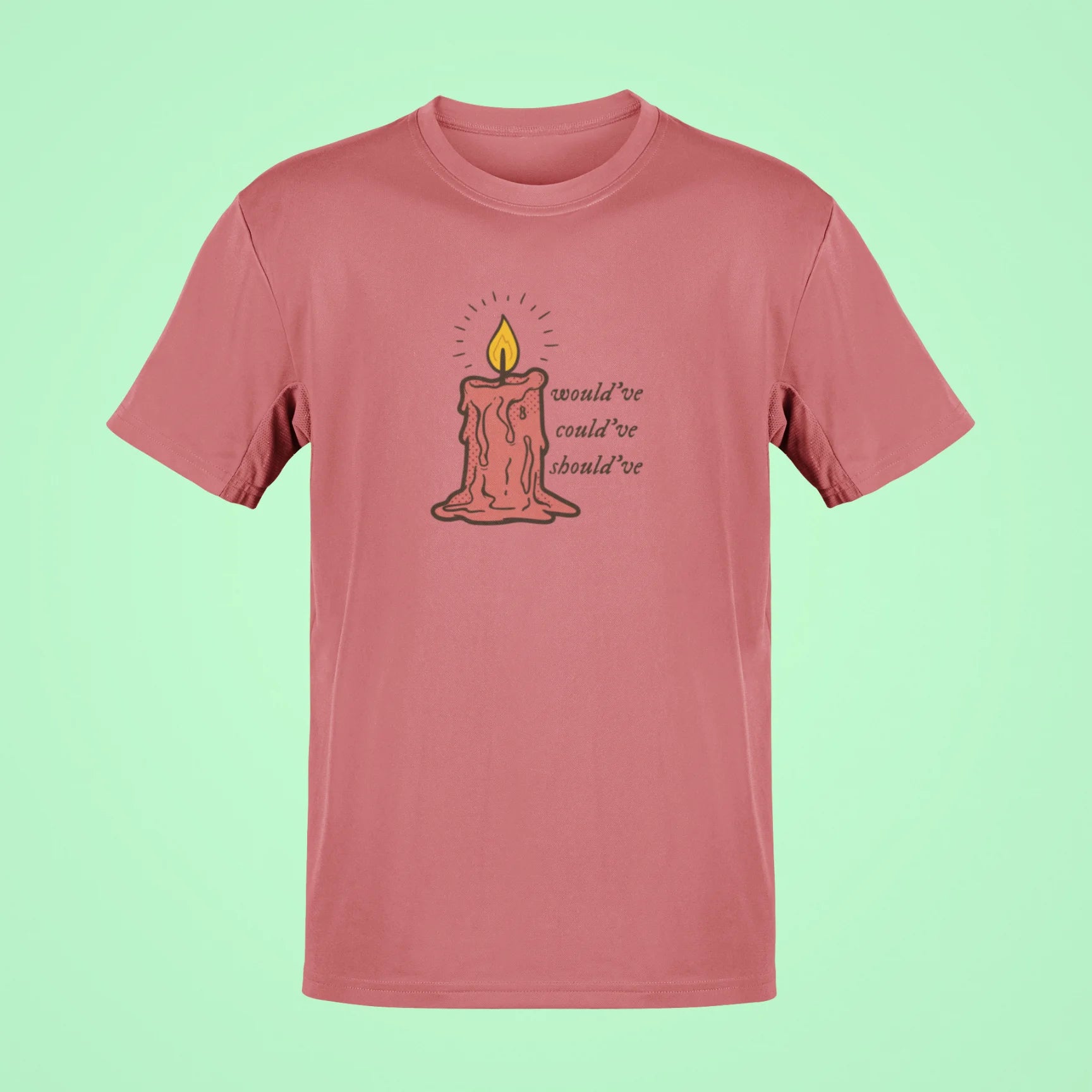 i wouldve i couldve i shouldve oversized t shirt rose