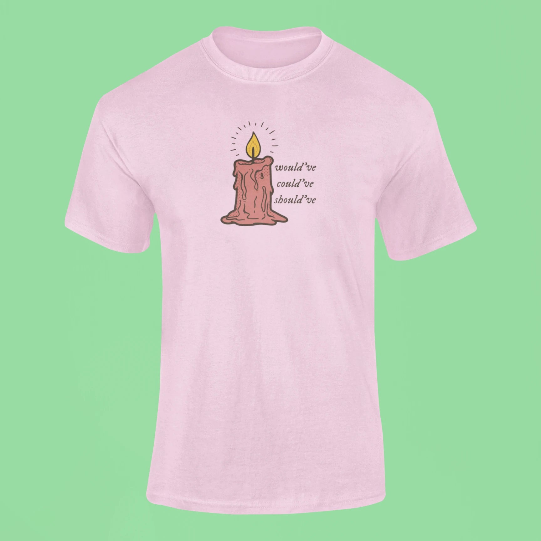 i wouldve i couldve i shouldve t shirt pink