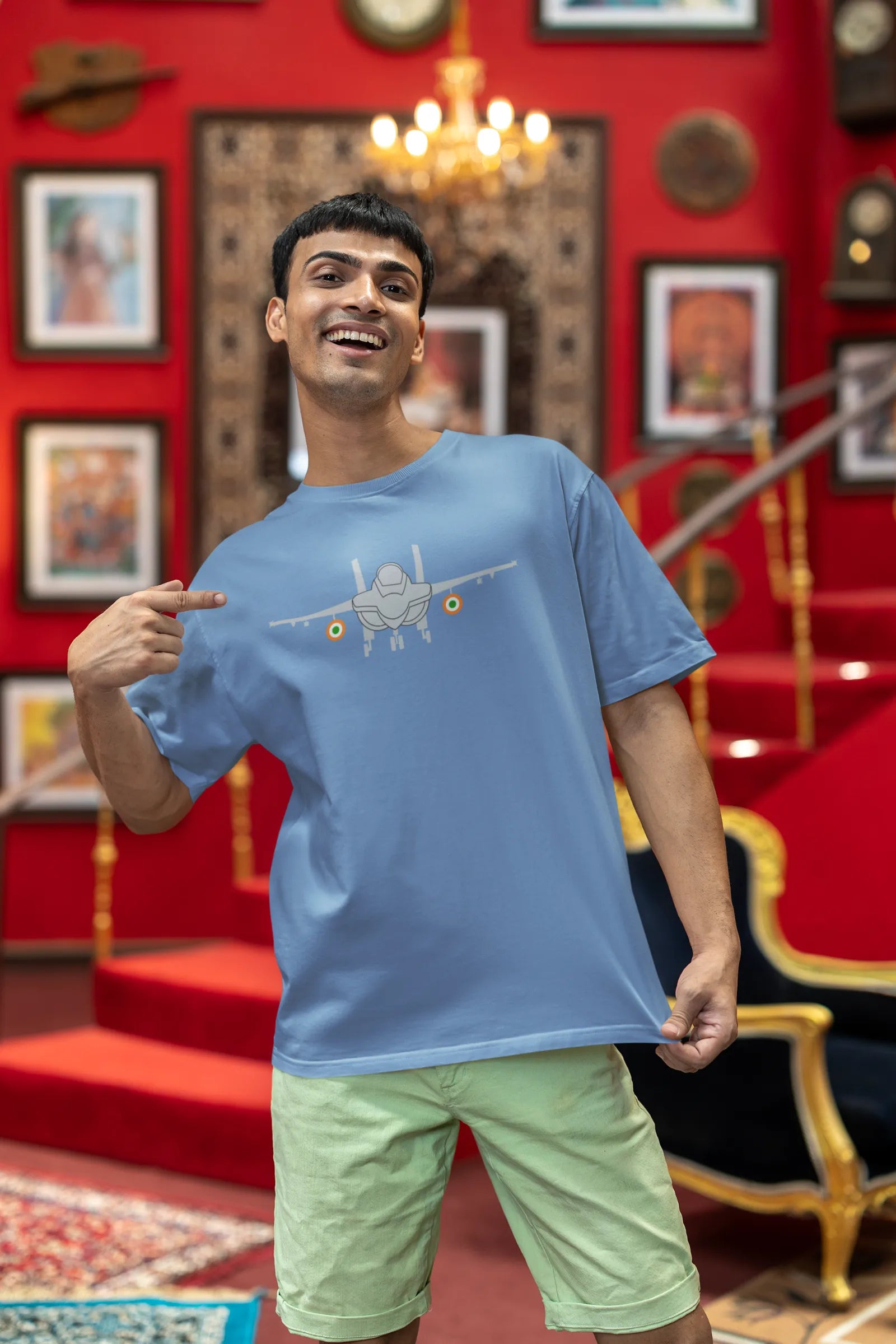 IAF Fighter Jet Oversized T-Shirt