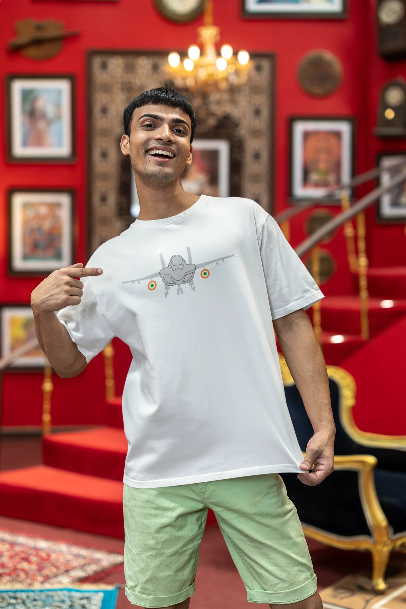 IAF Fighter Jet Oversized T-Shirt