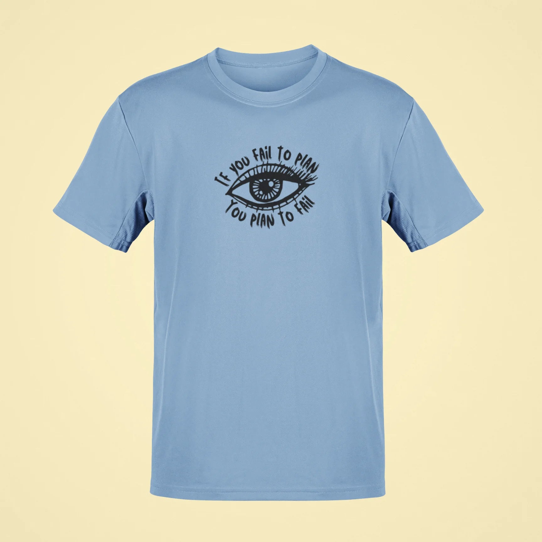 if you fail to plan you plan to fail oversized t shirt baby blue