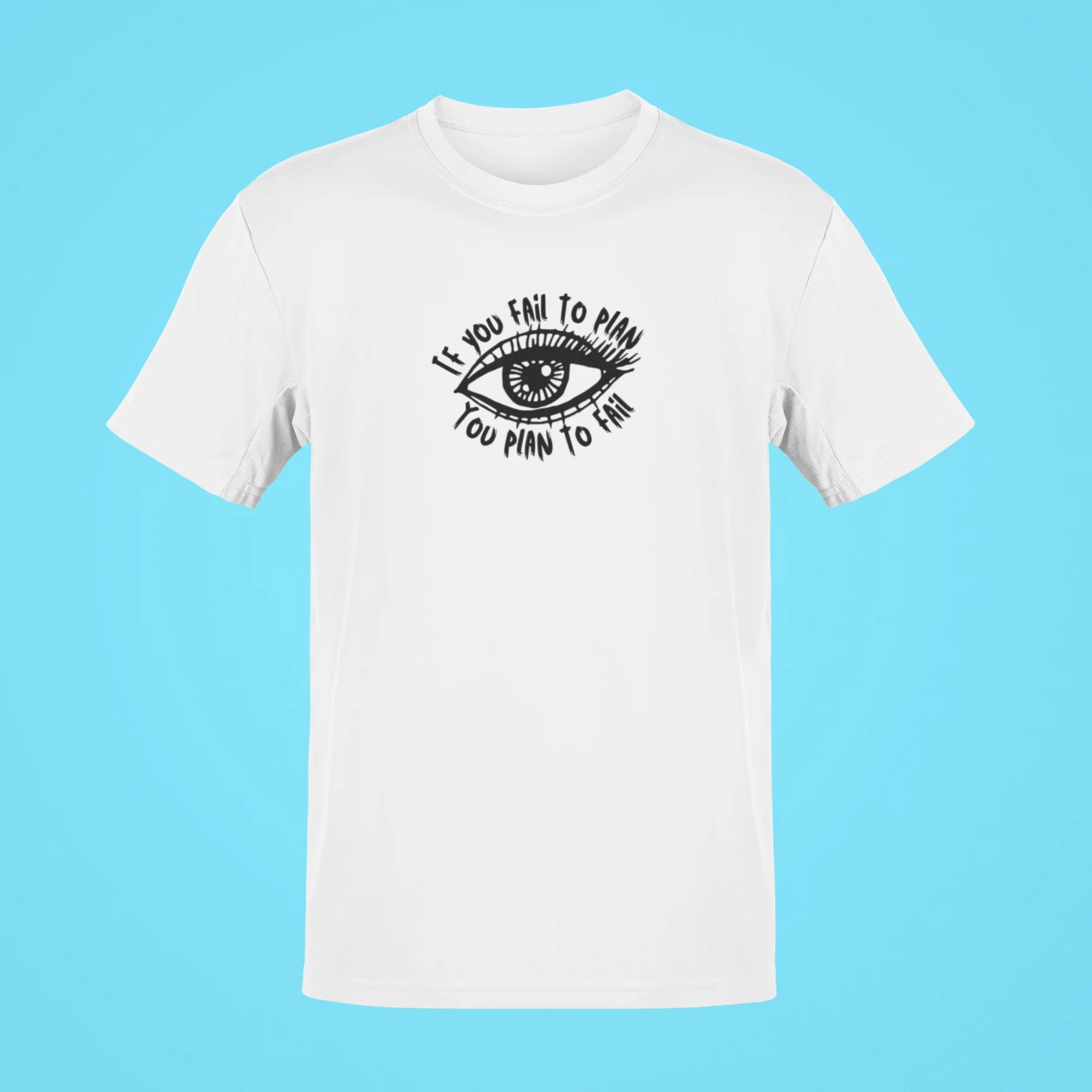 if you fail to plan you plan to fail oversized t shirt white