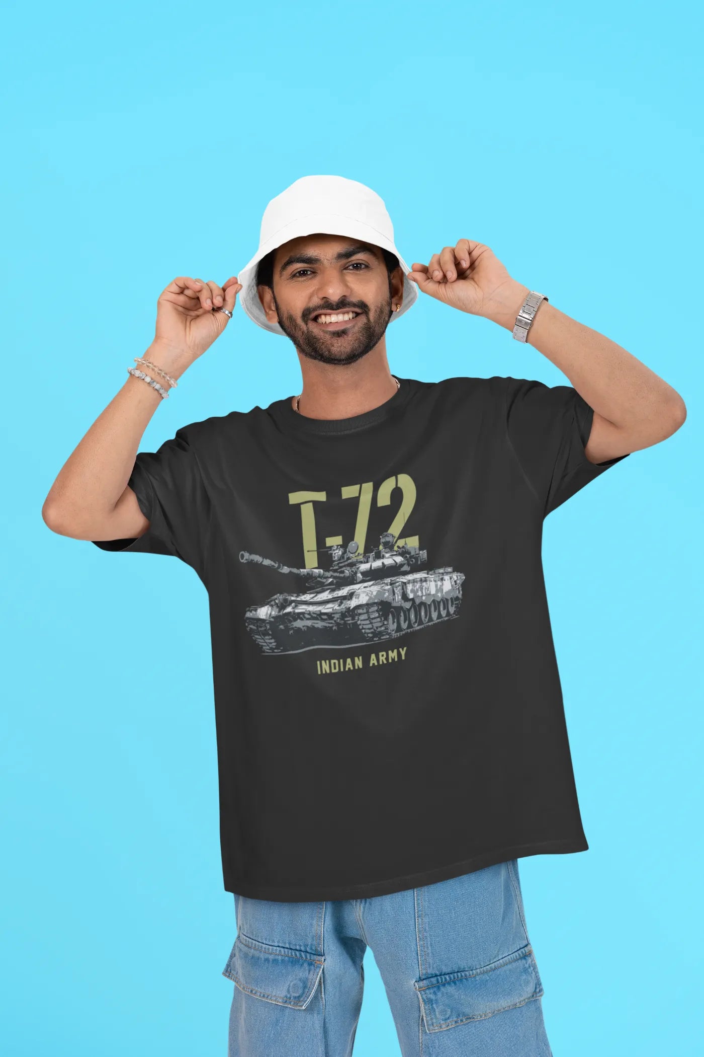 Indian Army T-72 Tank Oversized T-Shirt