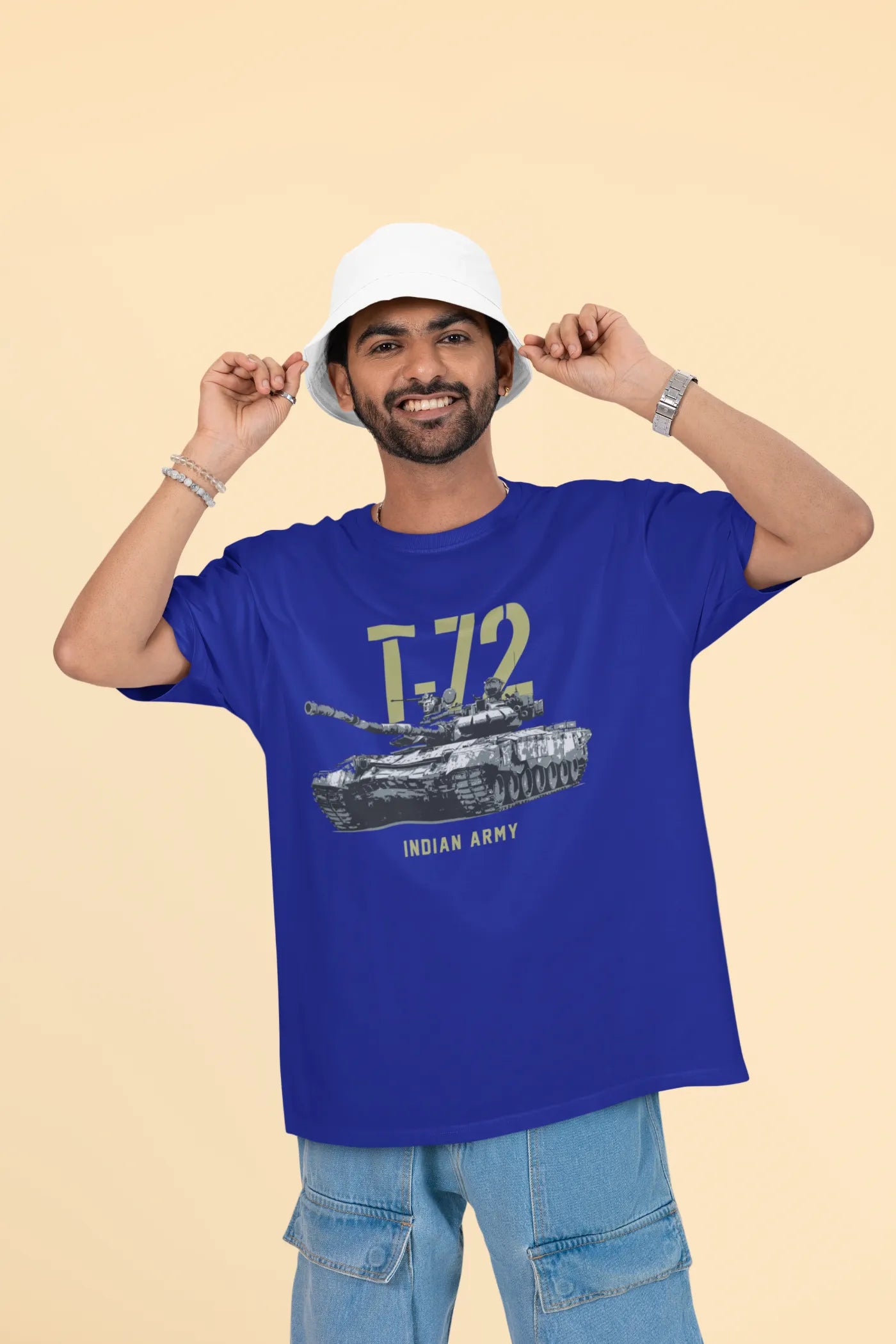 Indian Army T-72 Tank Oversized T-Shirt