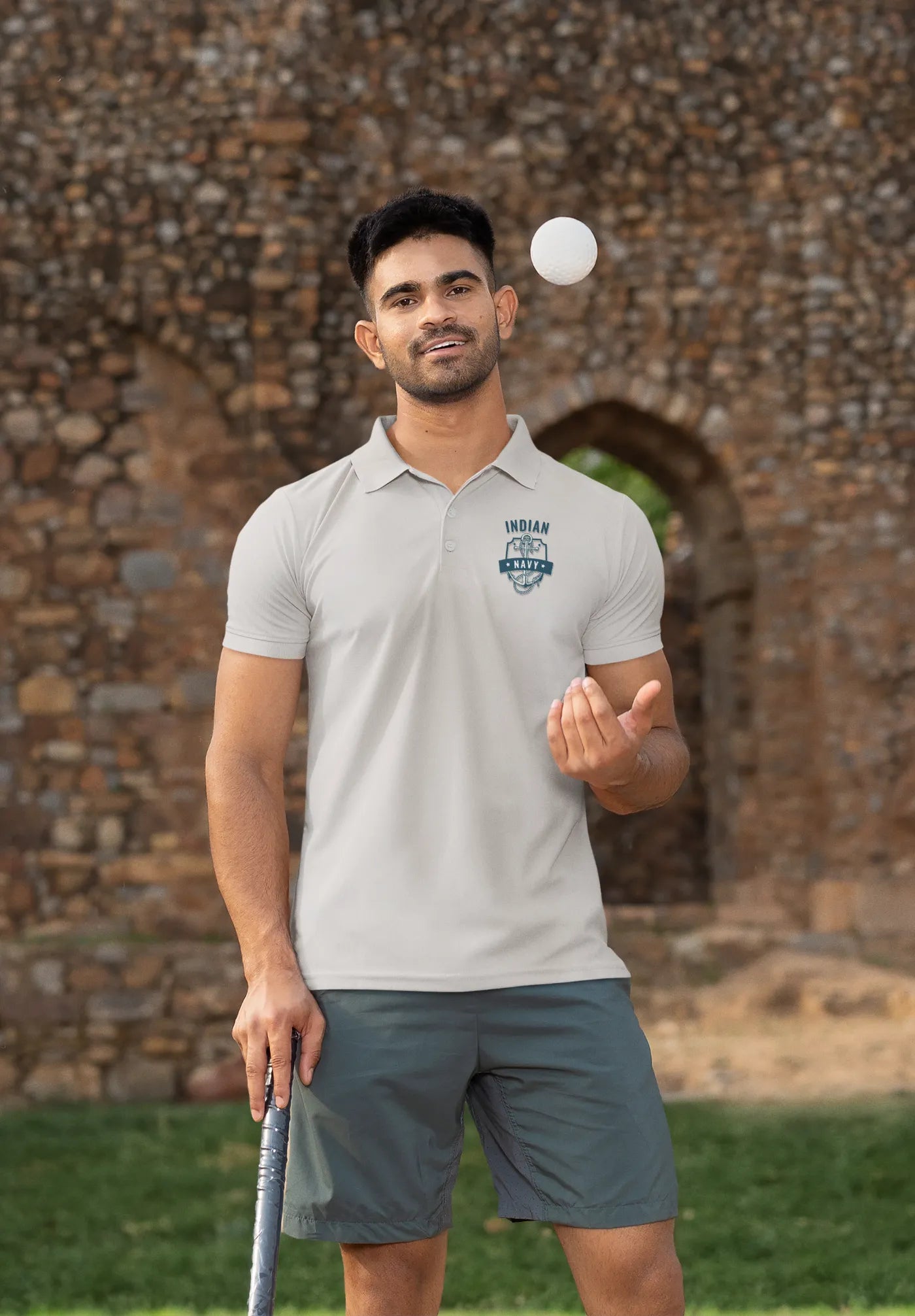 Indian Navy Anchor Polo T-Shirt