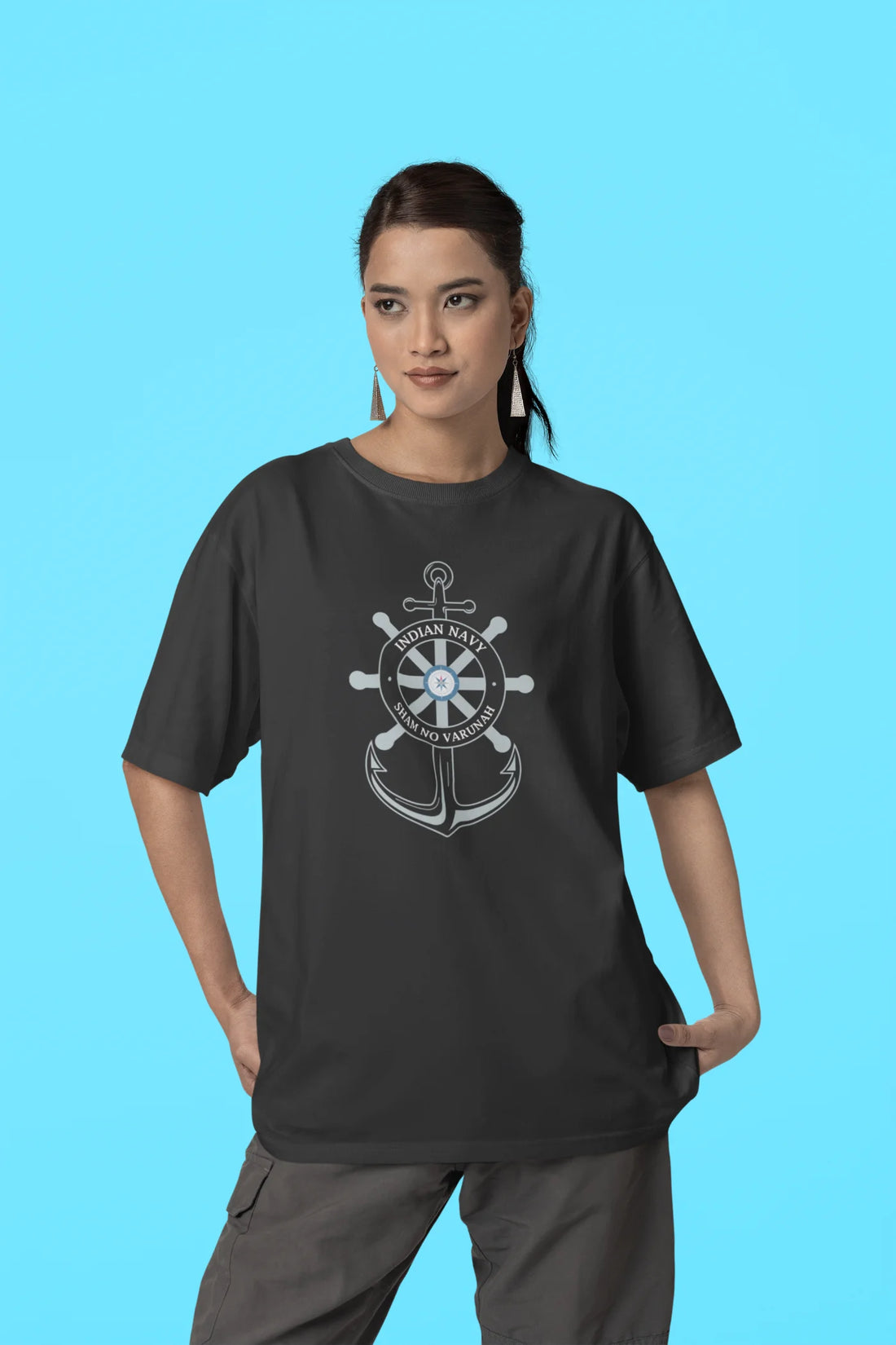 Indian Navy - Sham no Varunah Oversized T-Shirt