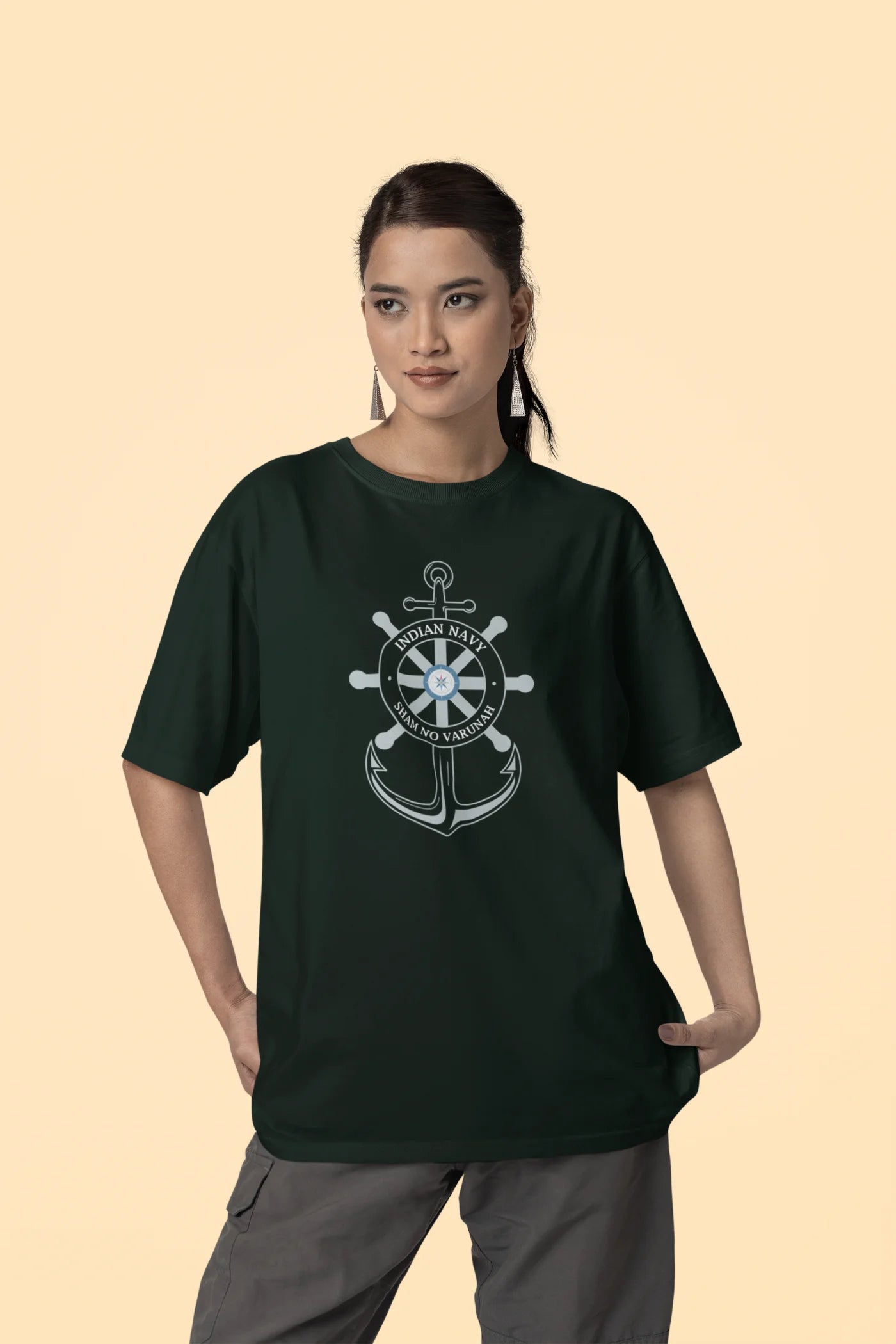 Indian Navy - Sham no Varunah Oversized T-Shirt