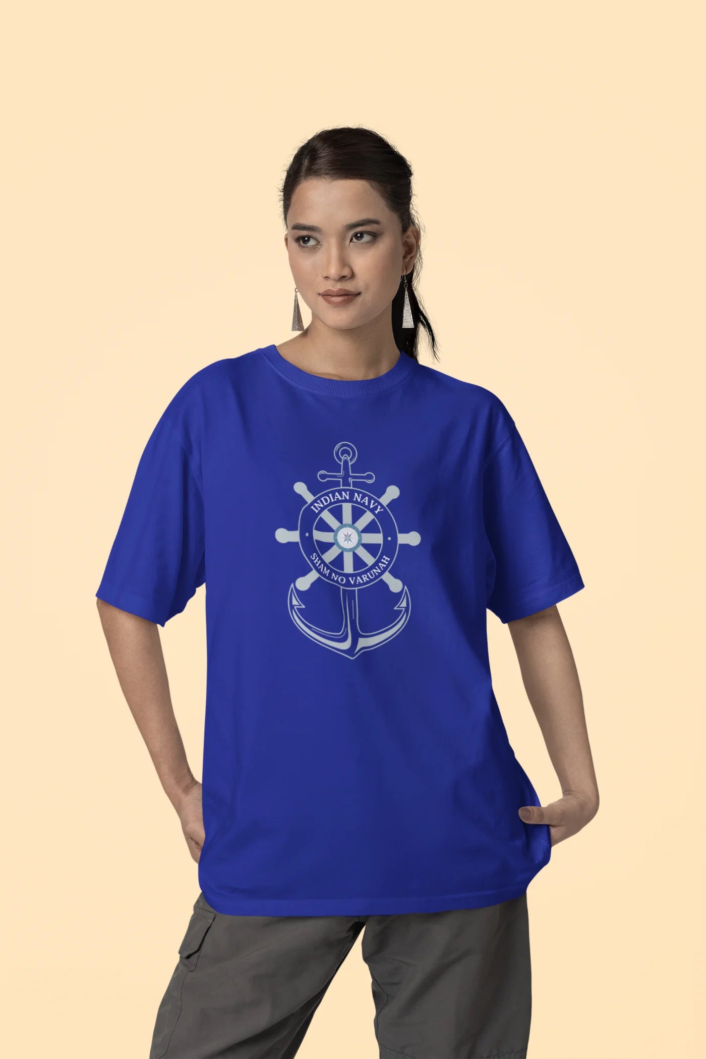 Indian Navy - Sham no Varunah Oversized T-Shirt