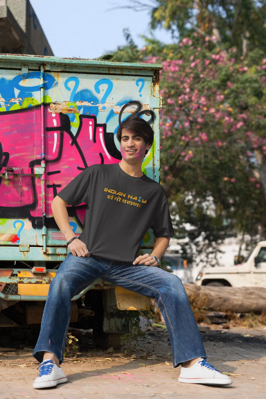 Indian Navy Sham No Varunah Oversized T-Shirt