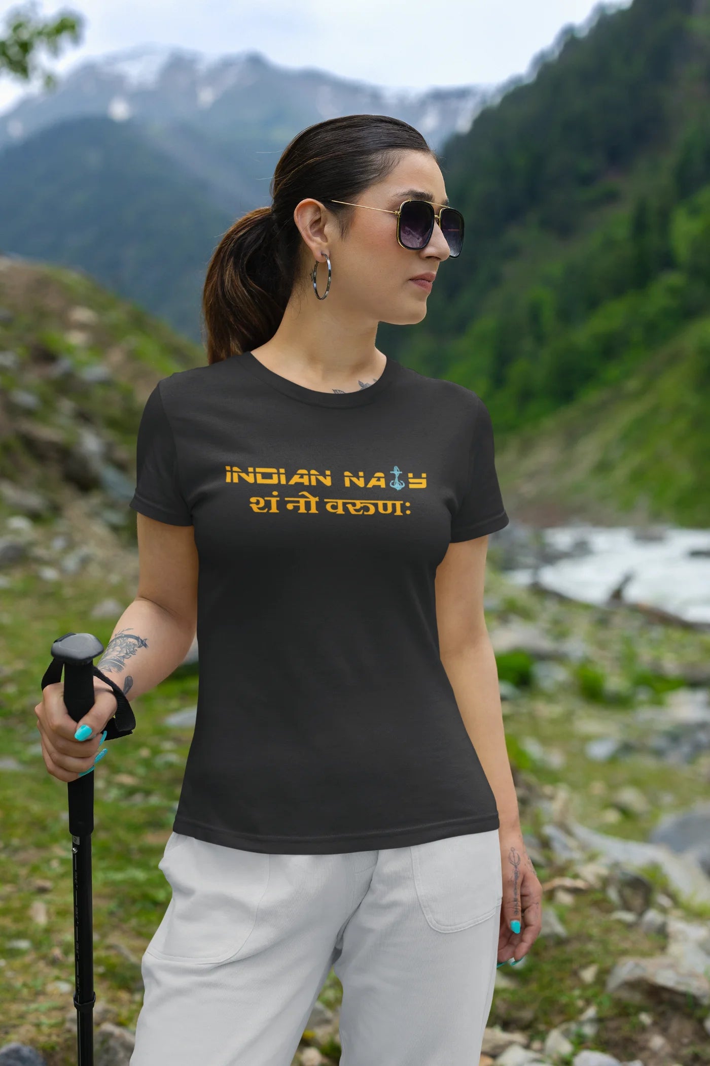 Indian Navy Sham No Varunah T-Shirt