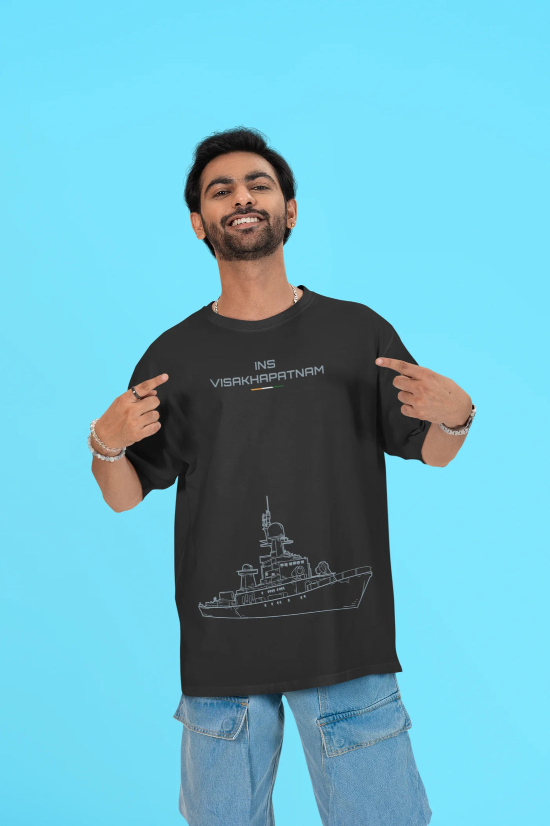 INS Visakhapatnam Oversized T-Shirt