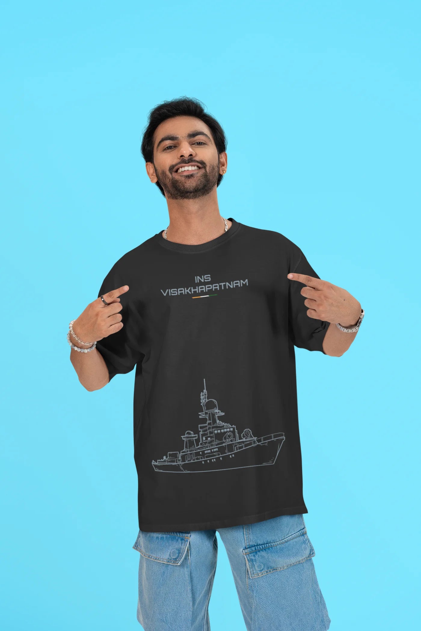 INS Visakhapatnam Oversized T-Shirt