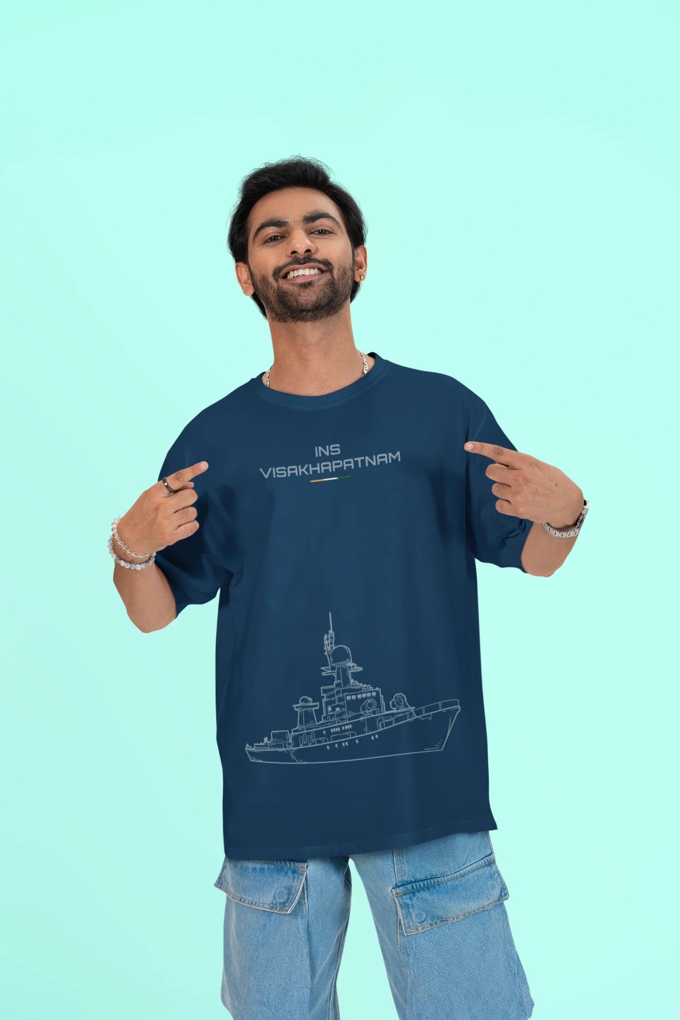 INS Visakhapatnam Oversized T-Shirt