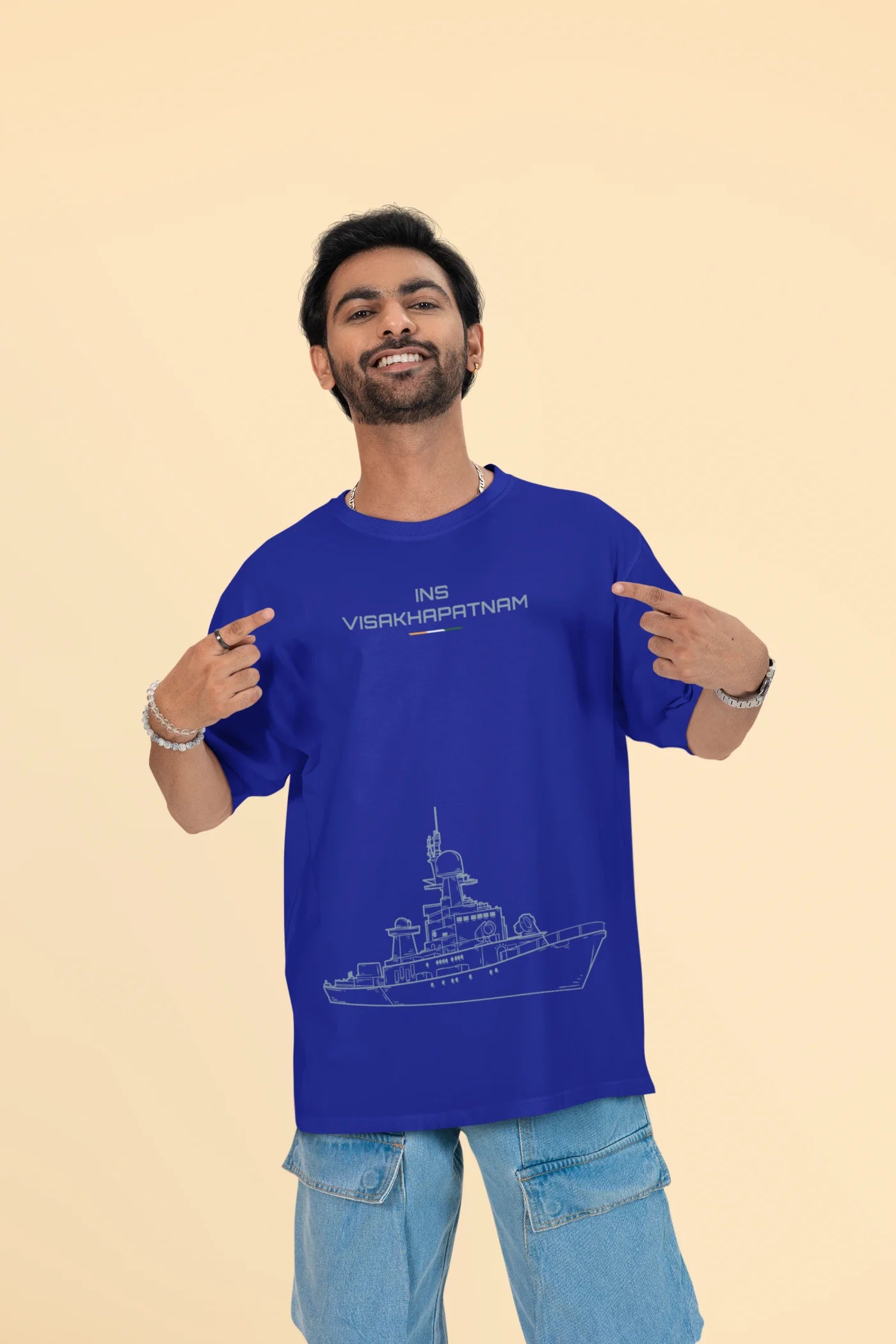INS Visakhapatnam Oversized T-Shirt