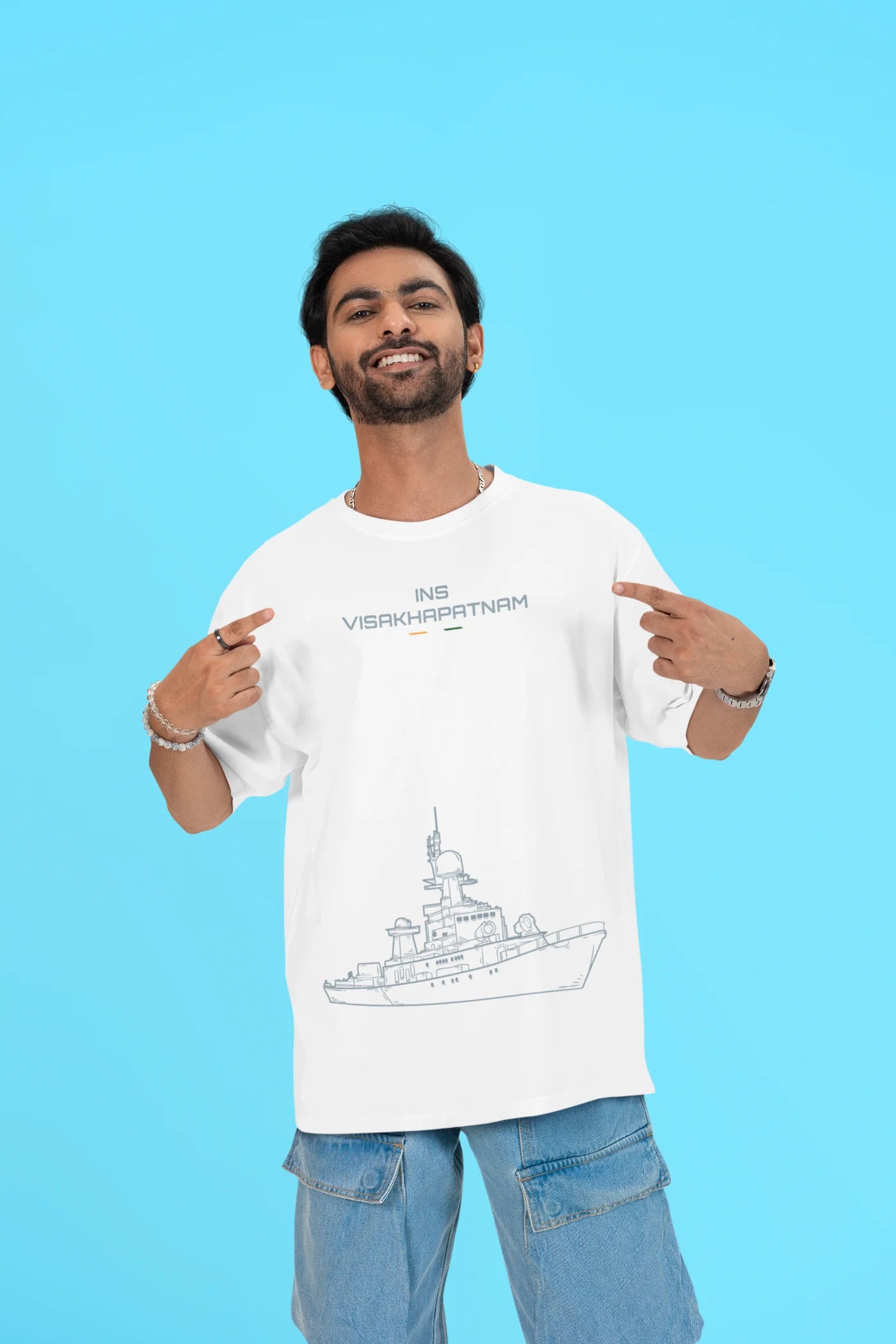 INS Visakhapatnam Oversized T-Shirt