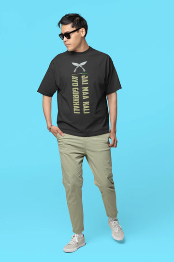 Jai Maa Kali, Ayo Gorkhali Oversized T-Shirt