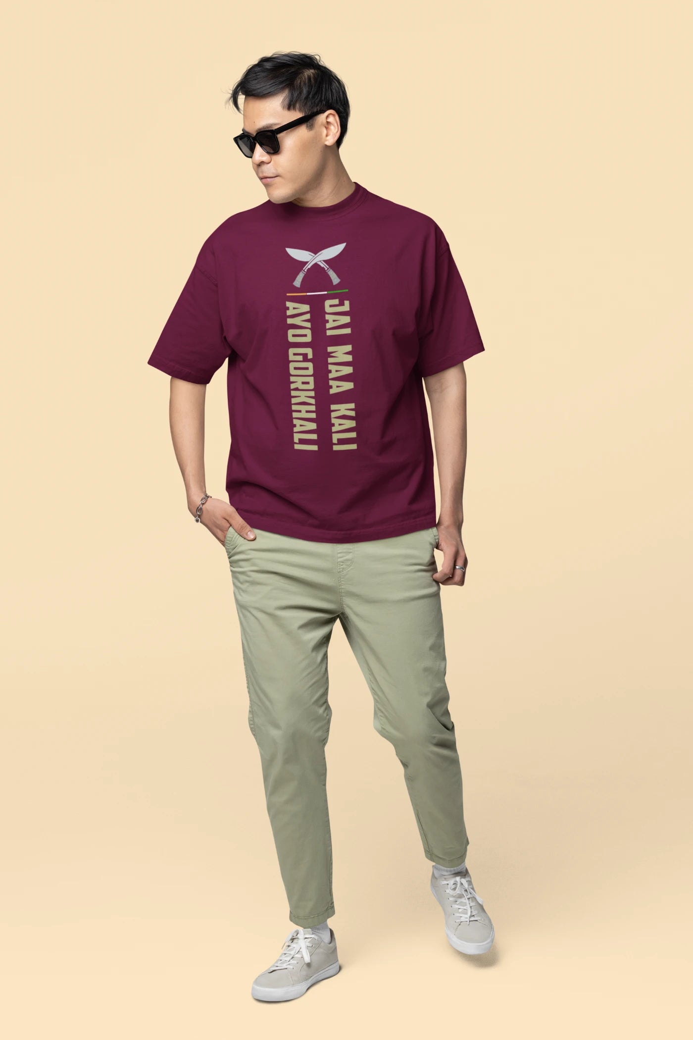 Jai Maa Kali, Ayo Gorkhali Oversized T-Shirt