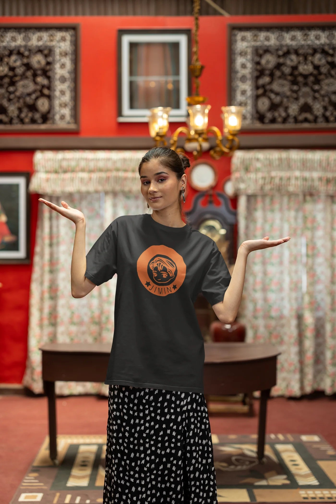 Jimin baby face Oversized T-Shirt