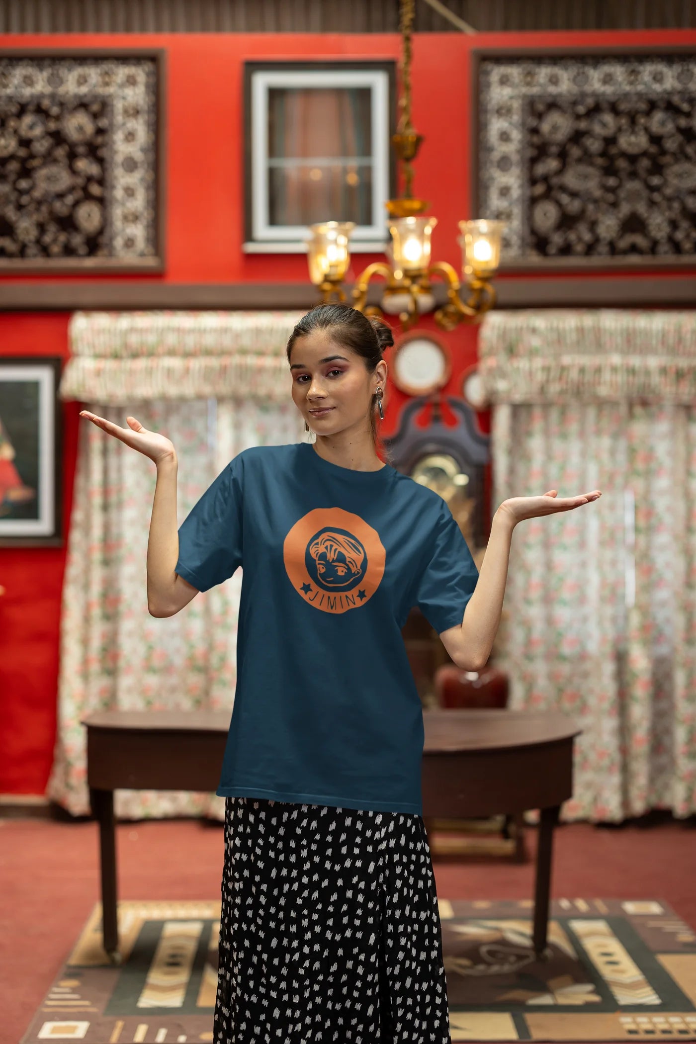 Jimin baby face Oversized T-Shirt