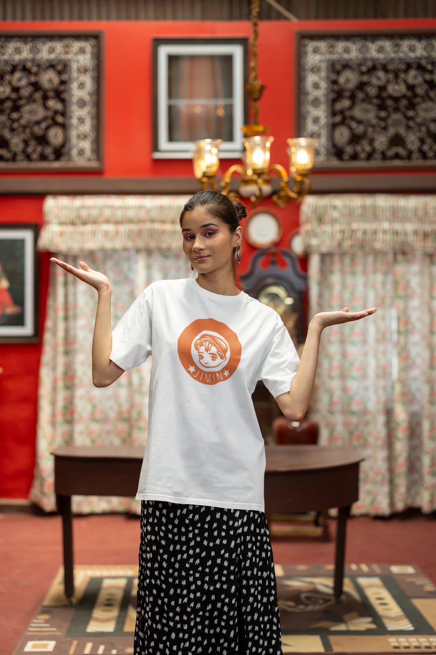 Jimin baby face Oversized T-Shirt