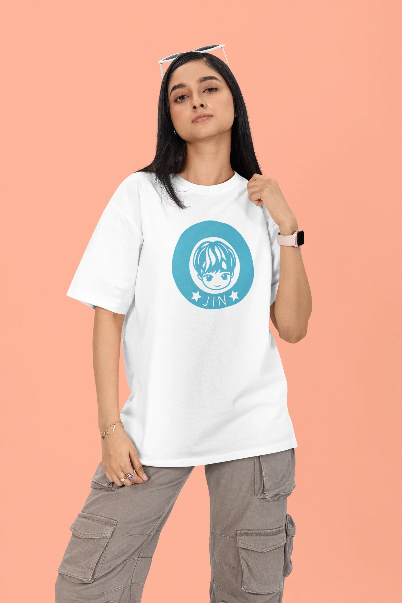 Jin baby face Oversized T-Shirt