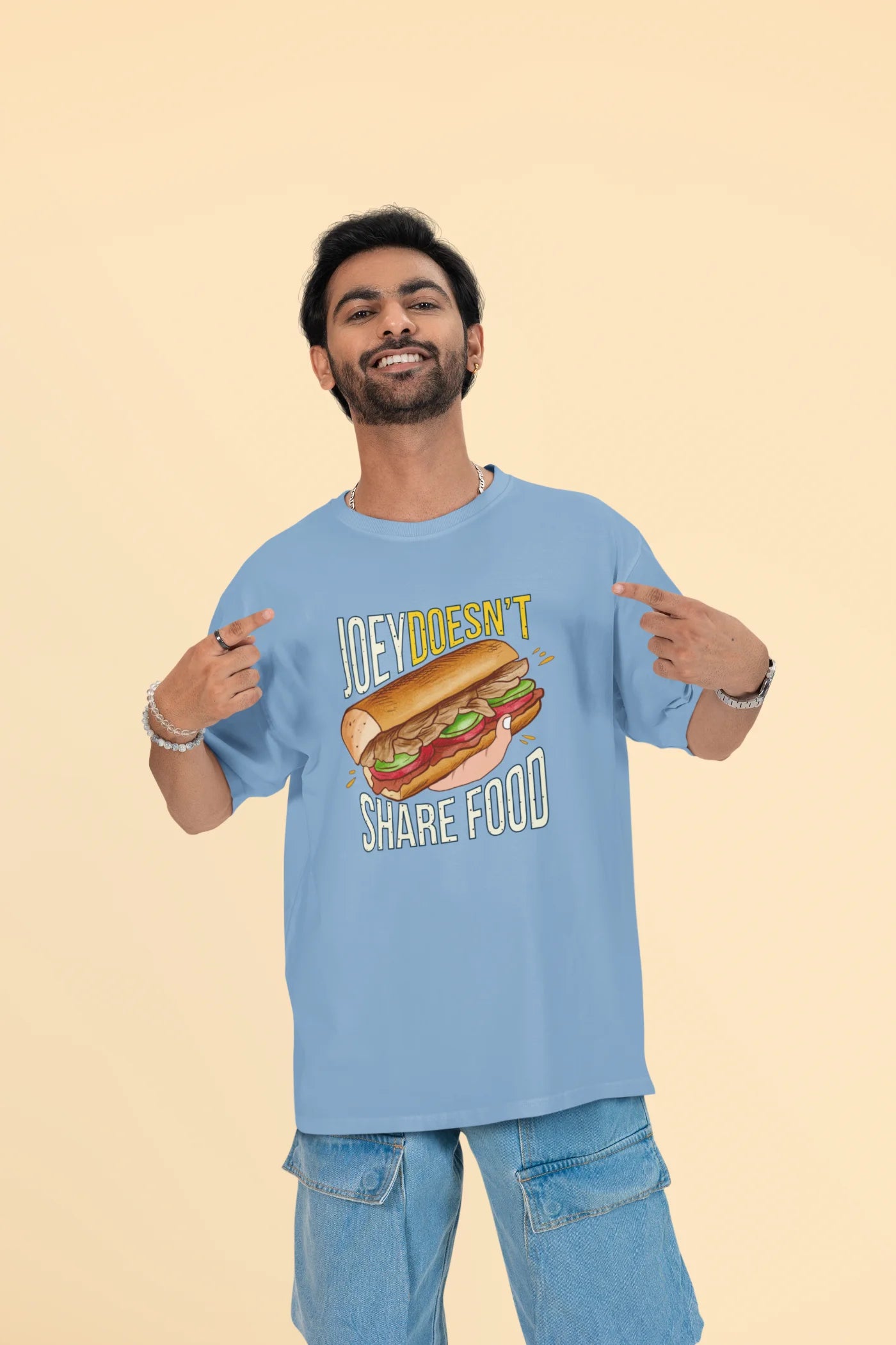 Joey deelt geen eten. FRIENDS Sitcom Oversized T-shirt