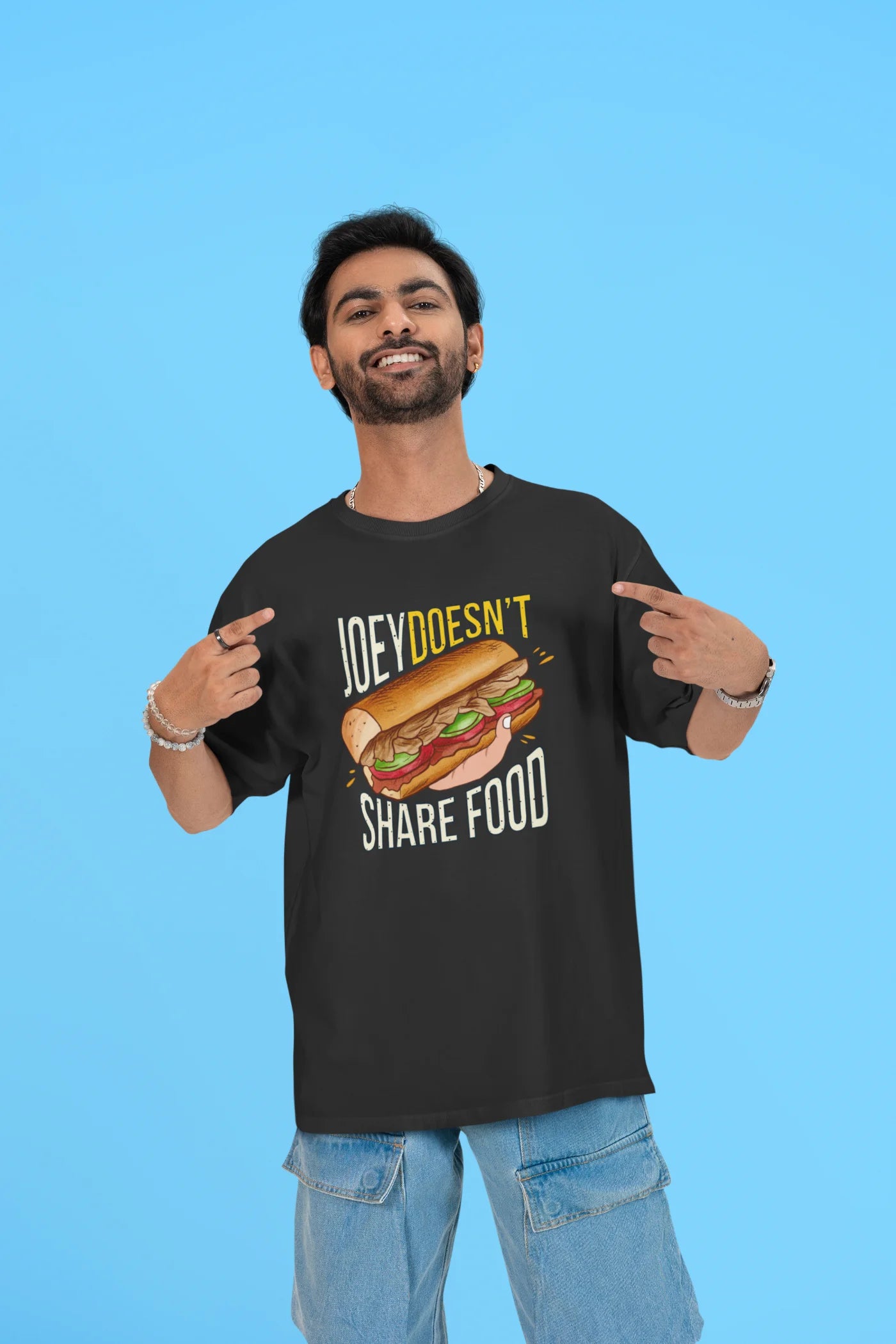Joey deelt geen eten. FRIENDS Sitcom Oversized T-shirt