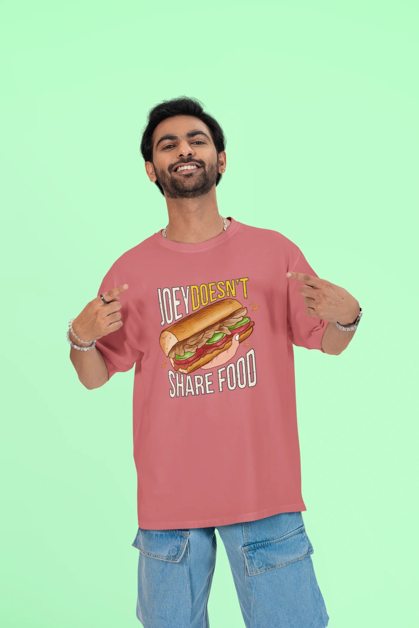 Joey deelt geen eten. FRIENDS Sitcom Oversized T-shirt