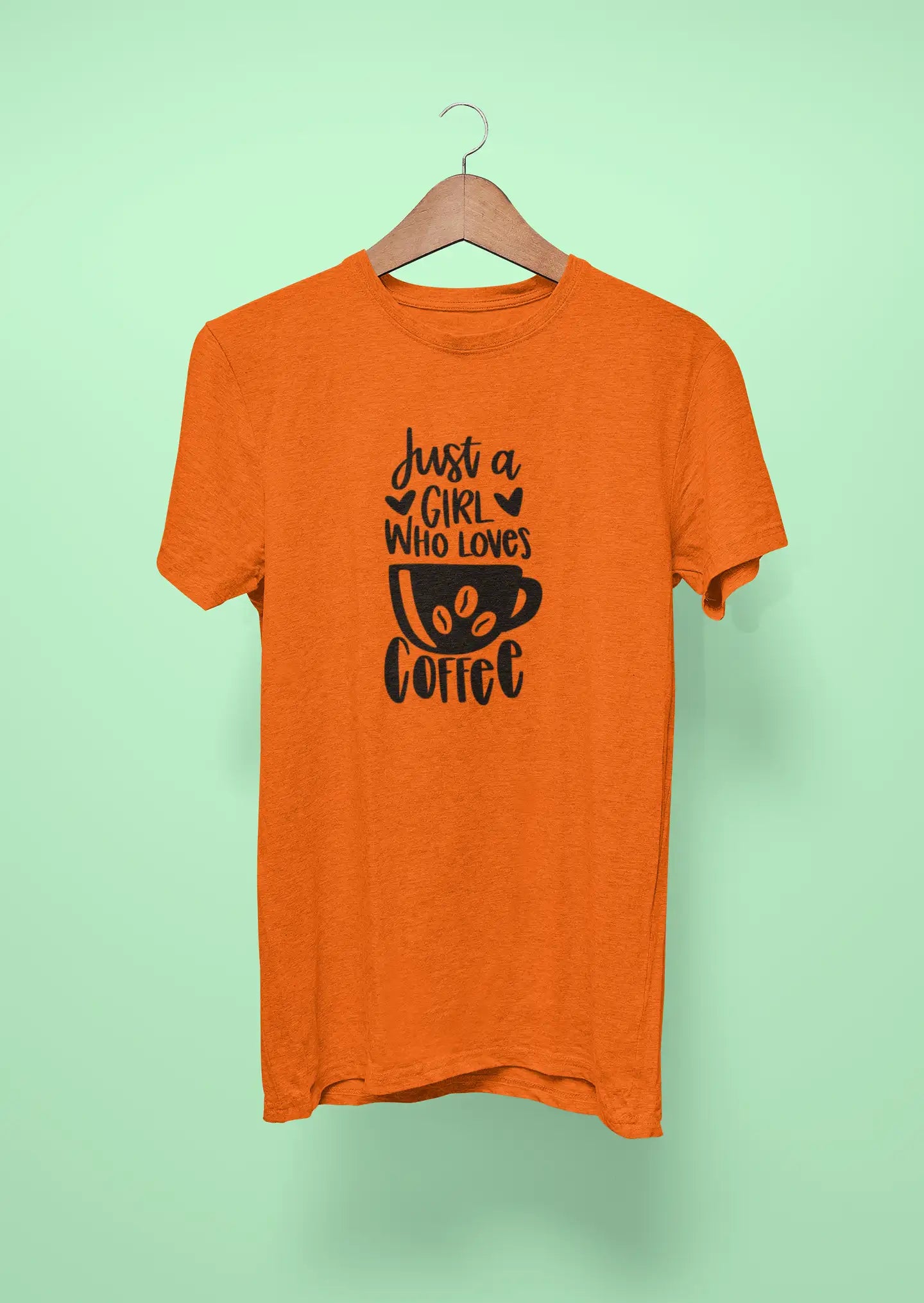 just a girl who loves coffee orange