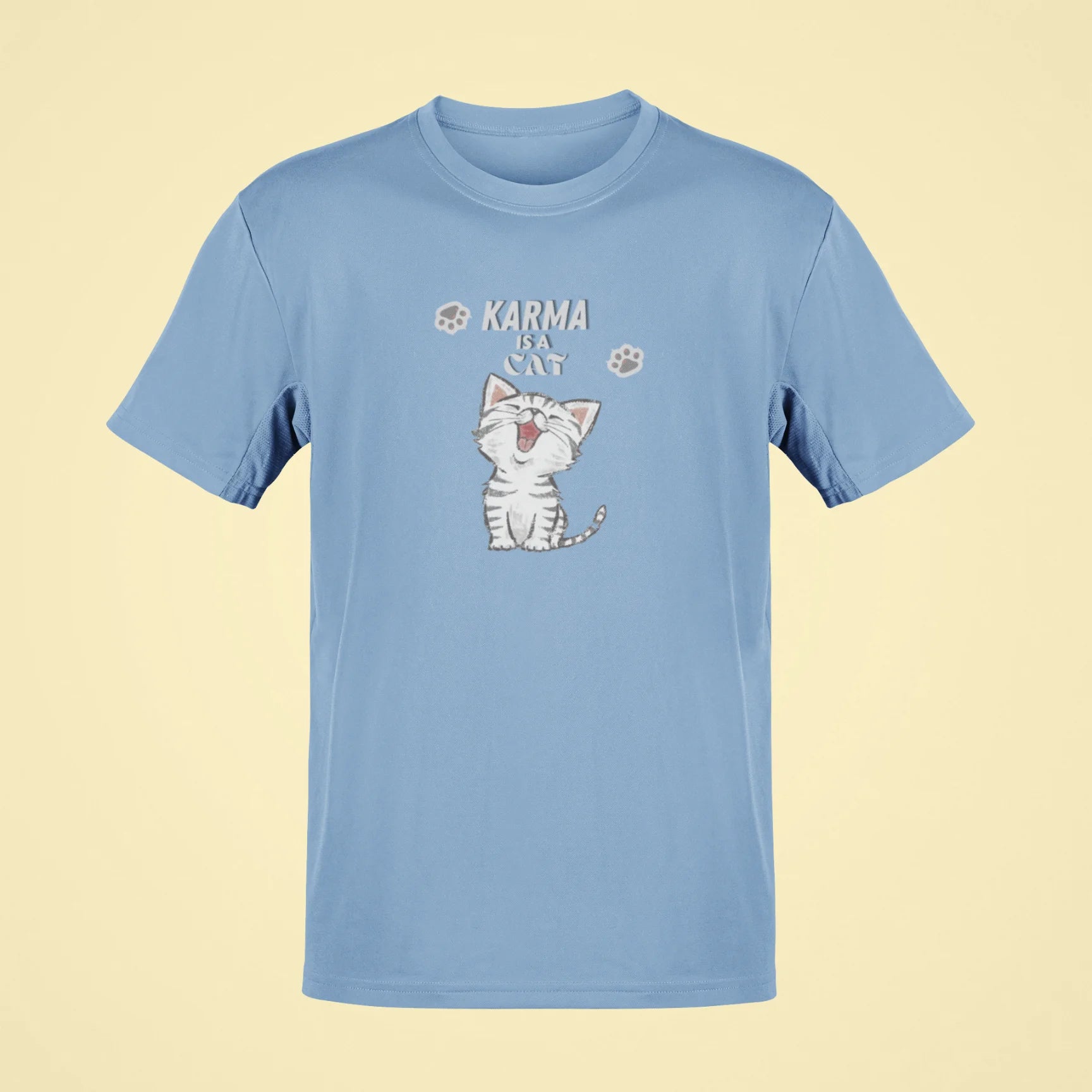 karma is a cat oversized t shirt 2 baby blue