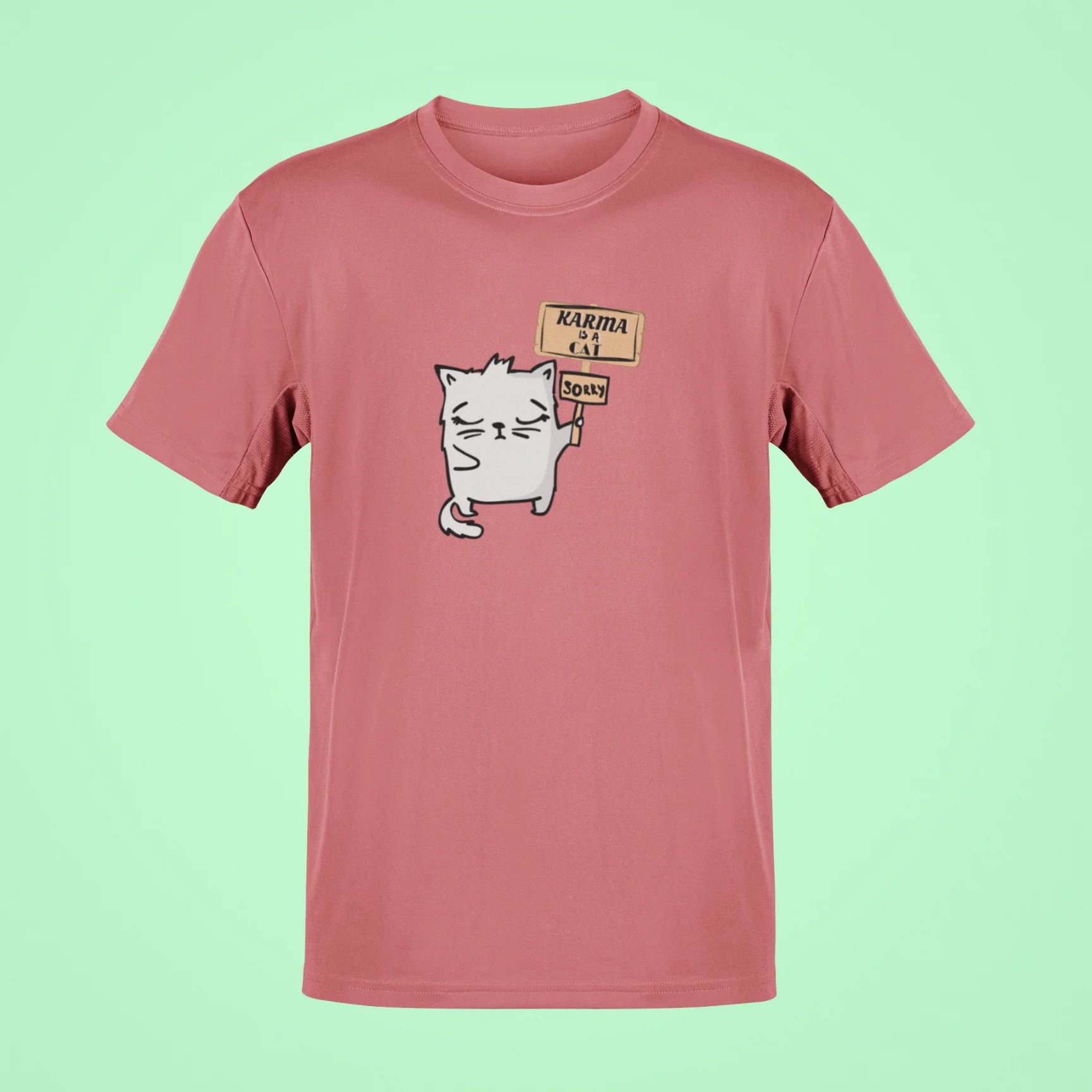 karma is a cat oversized t shirt 4 rose