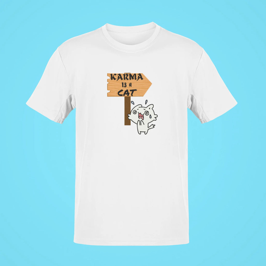 karma is a cat oversized t shirt 5 baby blue