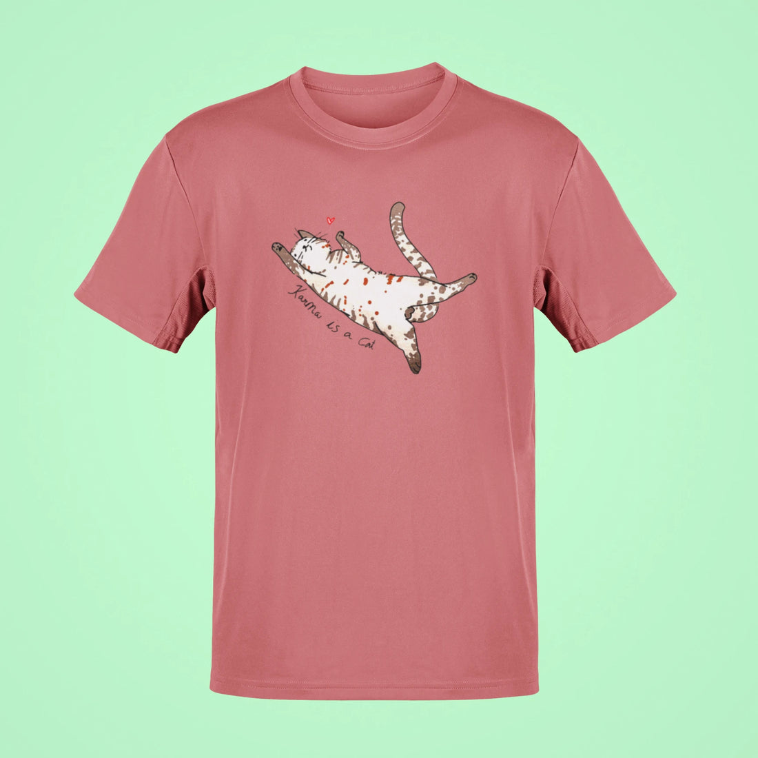 karma is a cat oversized t shirt white 1