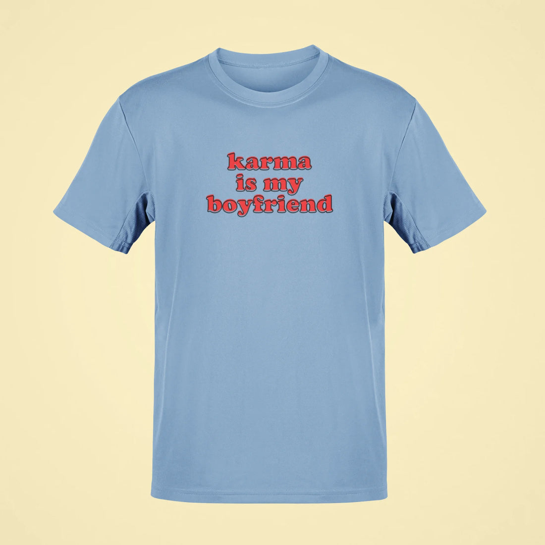karma is my boyfriend oversized t shirt white