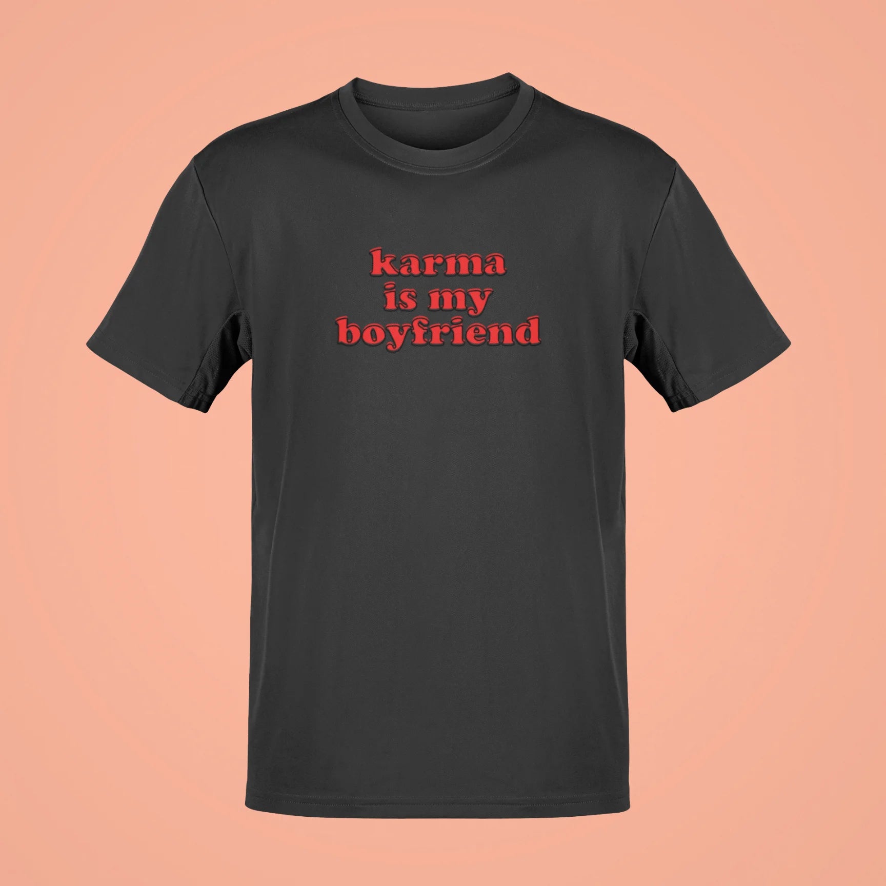 karma is my boyfriend oversized t shirt black