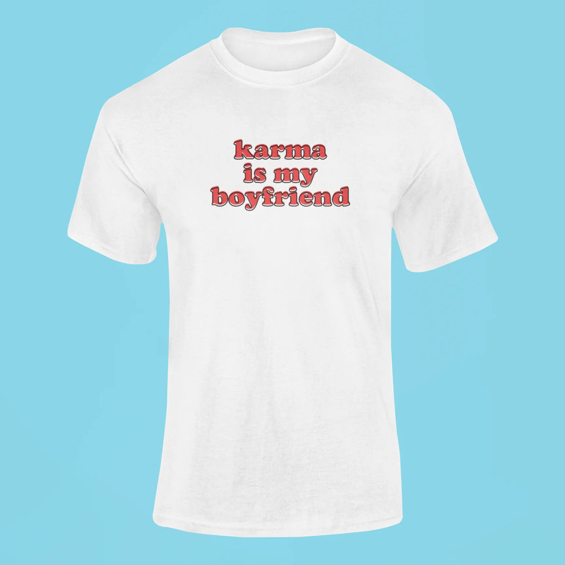 karma is my boyfriend t shirt butter yellow