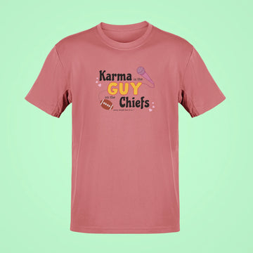 karma is the guy on the chiefs coming straight home to me oversized t shirt rose