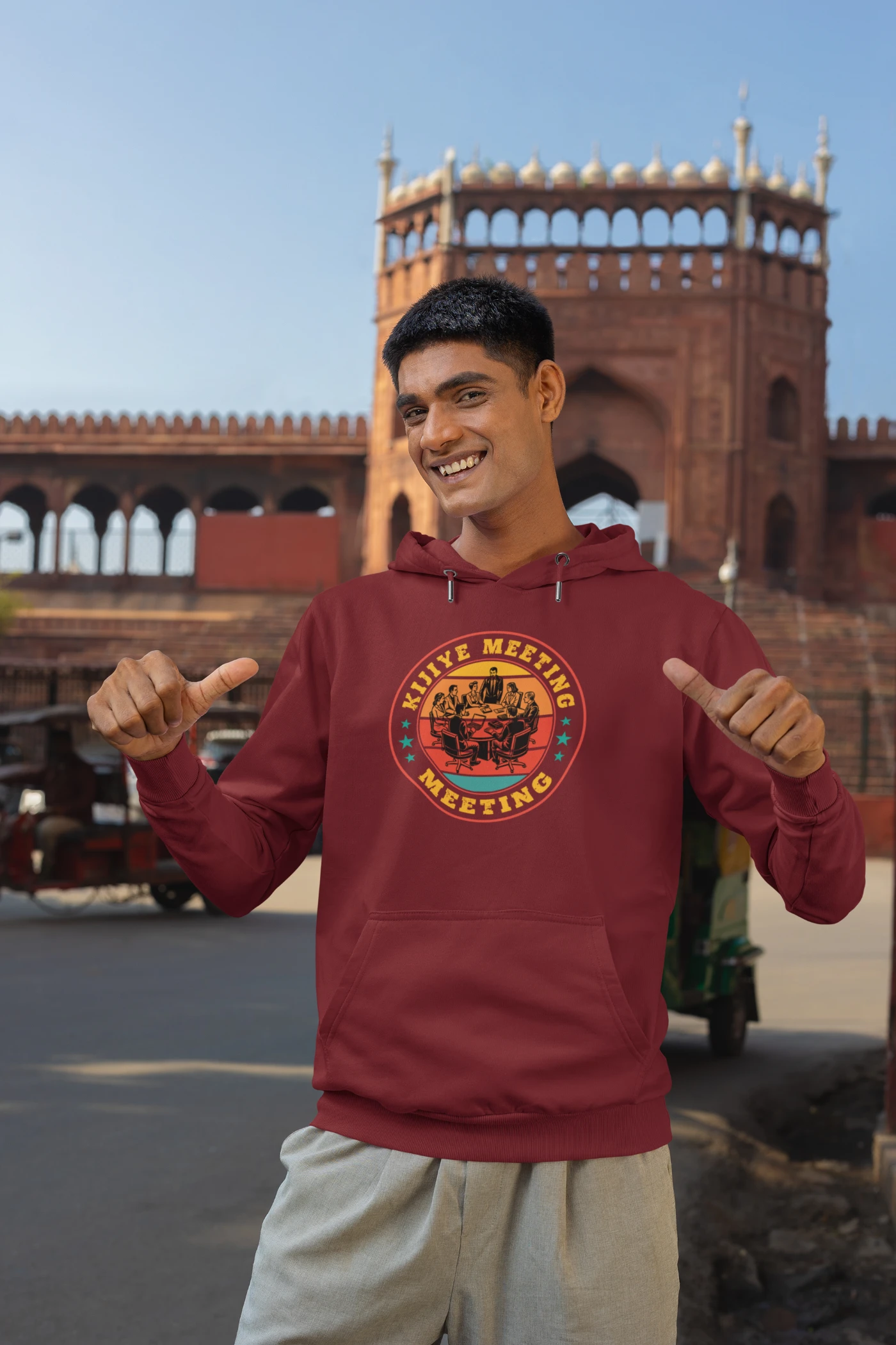 Kijiye meeting meeting Unisex Hoodie