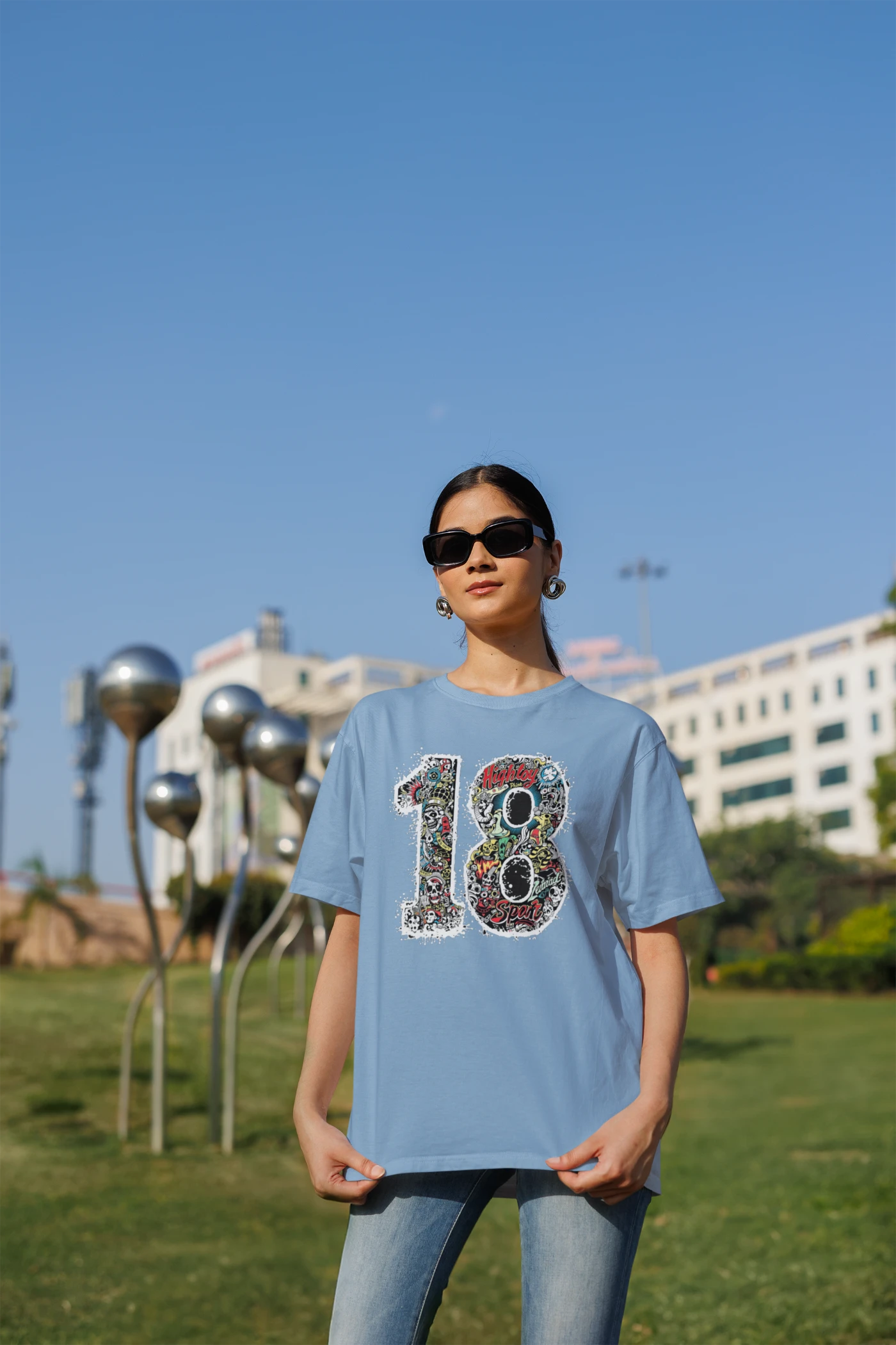 Kohli nummer 18 oversized T-shirt