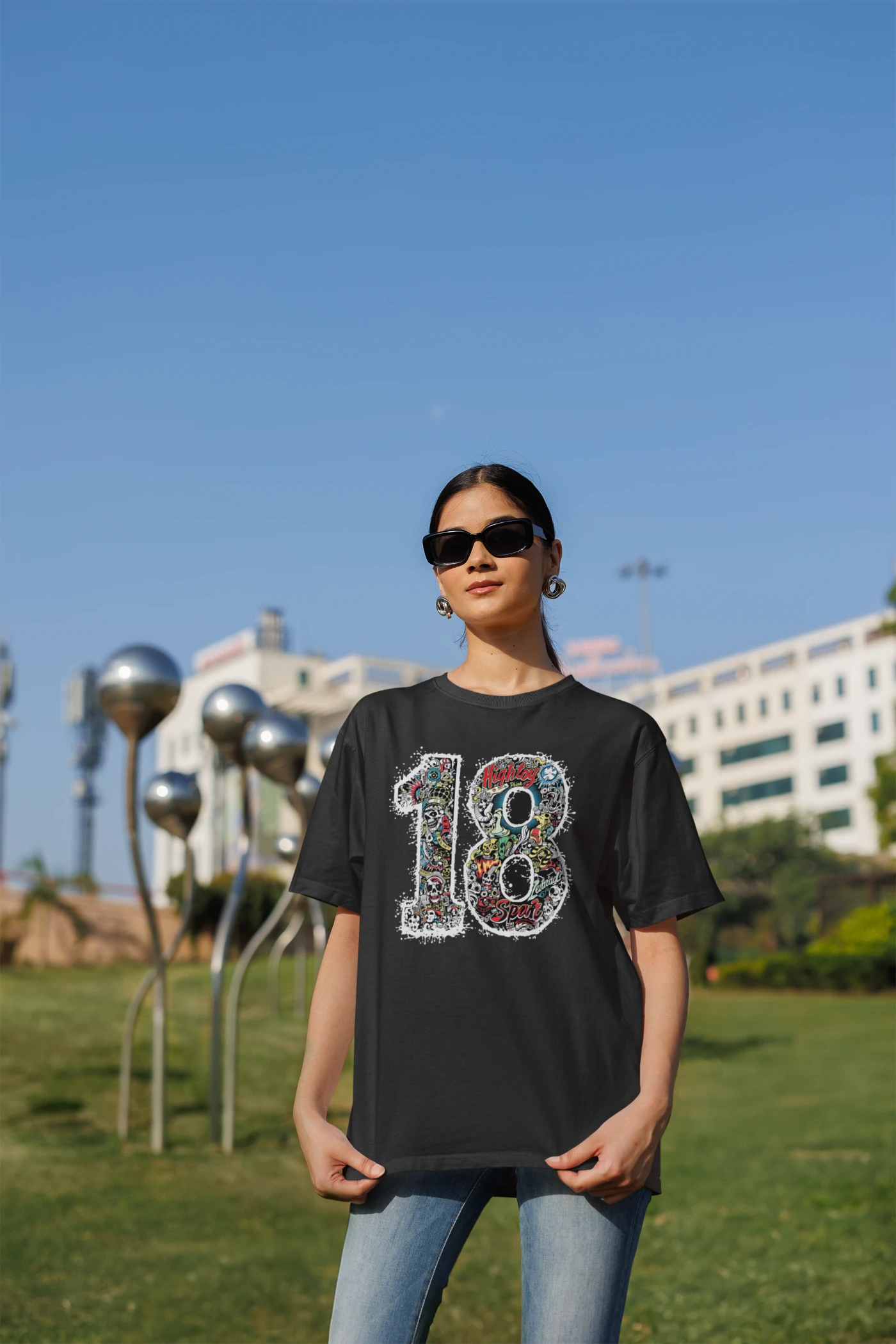 Kohli nummer 18 oversized T-shirt