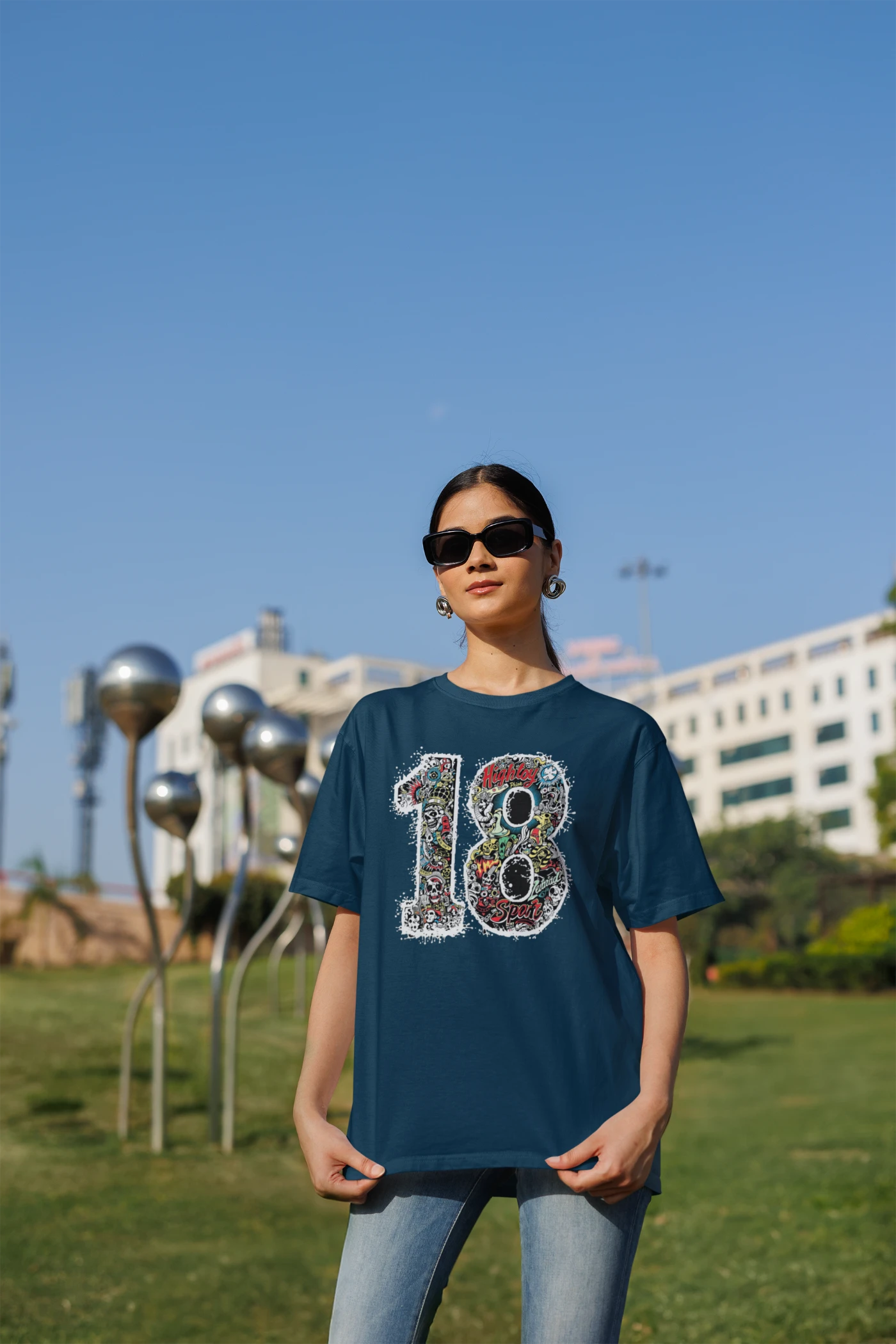 Kohli nummer 18 oversized T-shirt