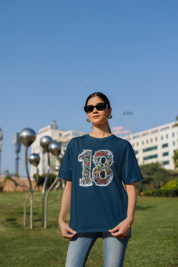 Kohli nummer 18 oversized T-shirt